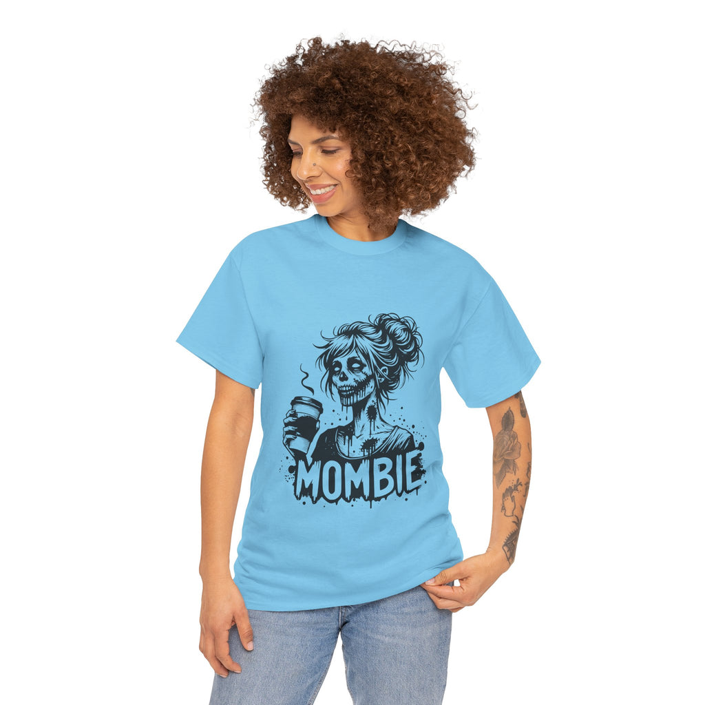 Mombie Unisex Tee, Perfect for Halloween, Gift for Moms, Relaxed Fit, Funny T-Shirt, Unique Graphic Tee, Casual Wear