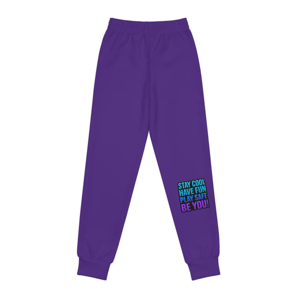 DJ KAT PAWS Paw-sitive Waves Only Youth Joggers - Stay Cool, Play Safe, Be You, Casual Wear, Kids Activewear, Perfect Gift for Boys and Girls