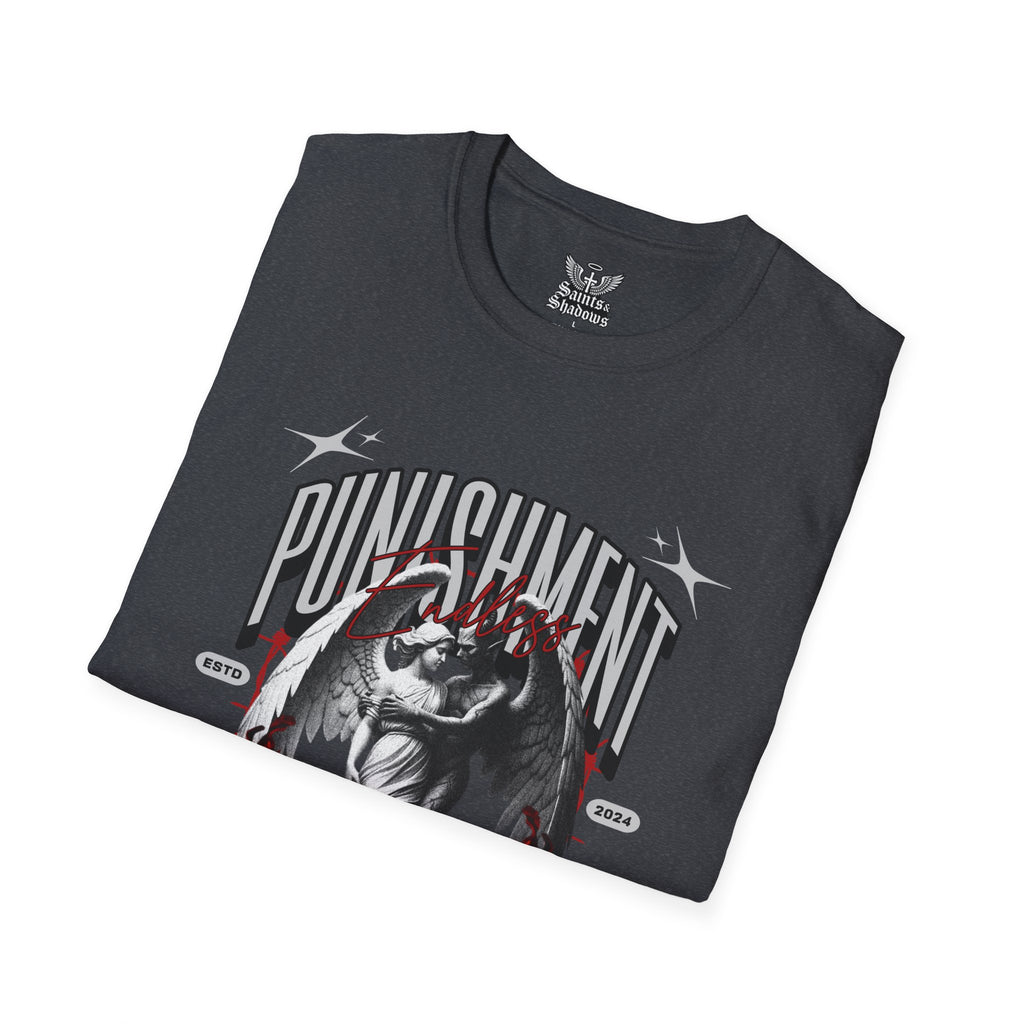 Saints and Shadows - Punishment, Angelic Artwork Unisex Softstyle T-Shirt, Casual Wear