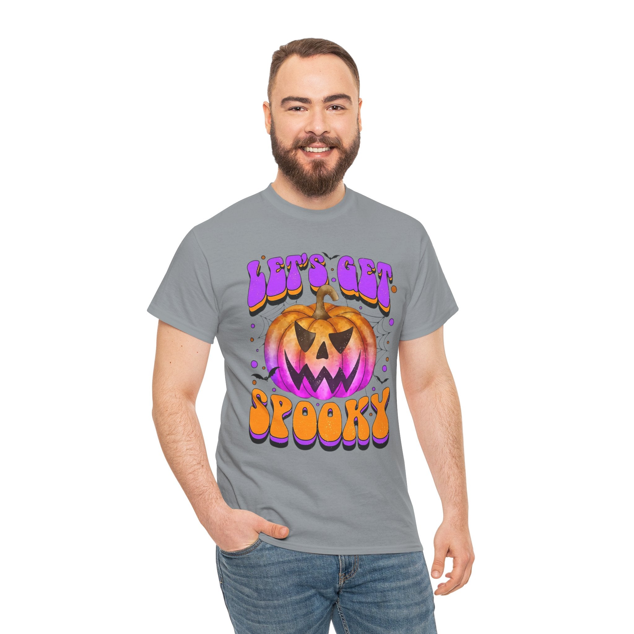 Halloween Spooky Pumpkin Tee, Unisex Cotton Shirt, Halloween Costume, Fall Festivities, Trick or Treat