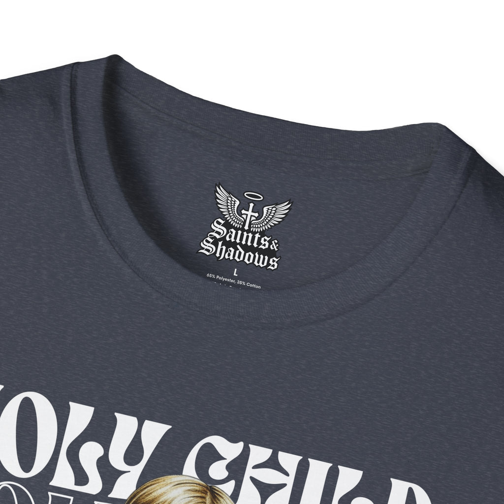 Saints and Shadows - Holy Child, Angelic Artwork Unisex Softstyle T-Shirt, Casual Wear
