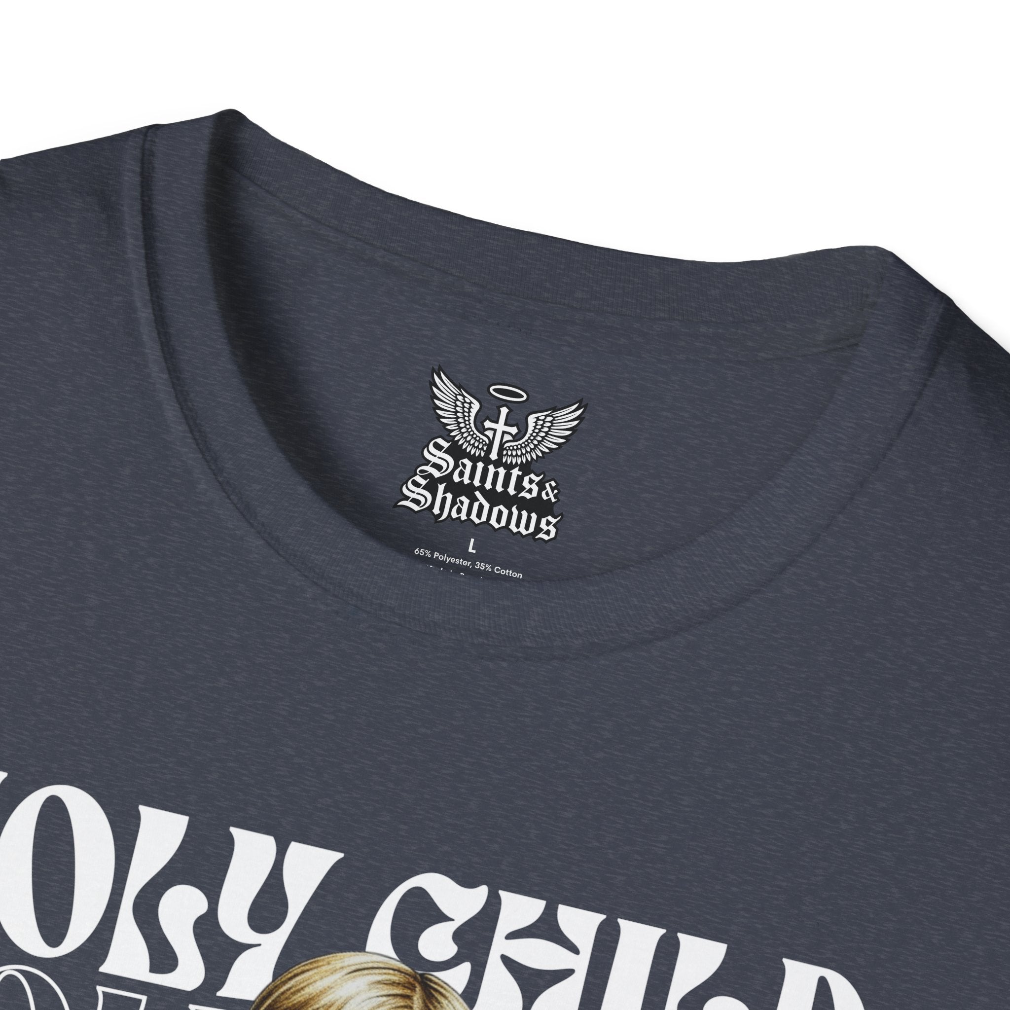 Saints and Shadows - Holy Child, Angelic Artwork Unisex Softstyle T-Shirt, Casual Wear