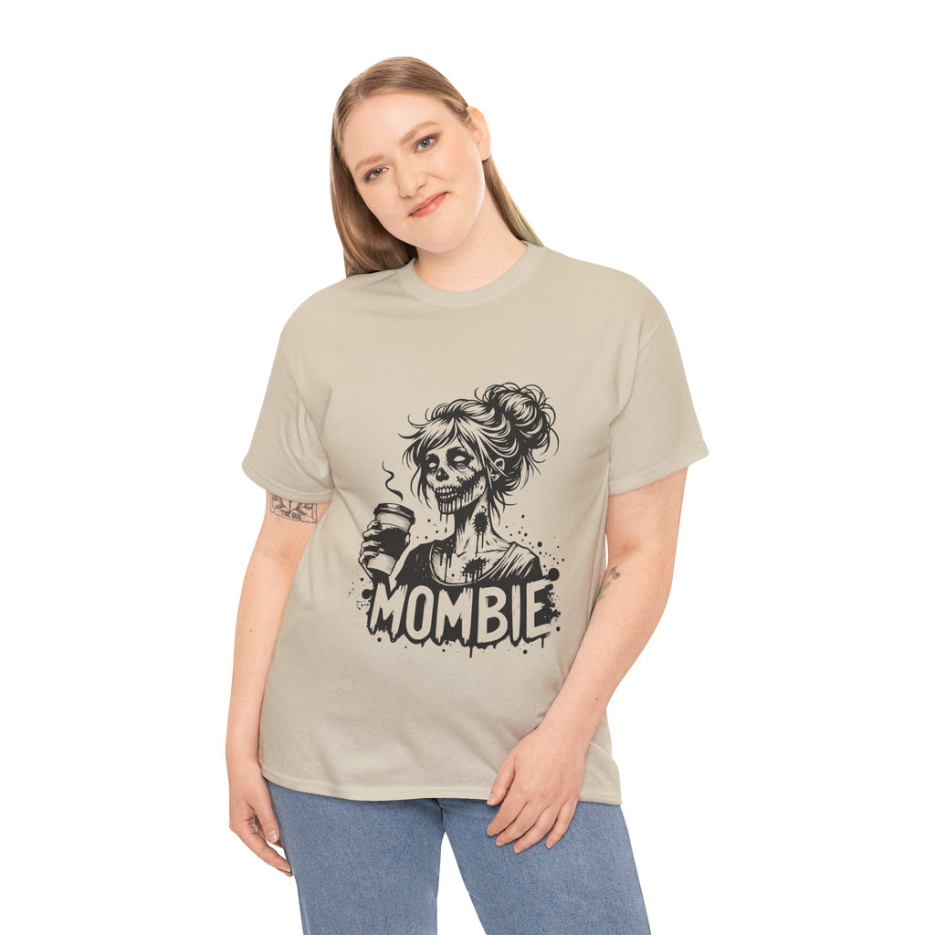 Mombie Unisex Tee, Perfect for Halloween, Gift for Moms, Relaxed Fit, Funny T-Shirt, Unique Graphic Tee, Casual Wear