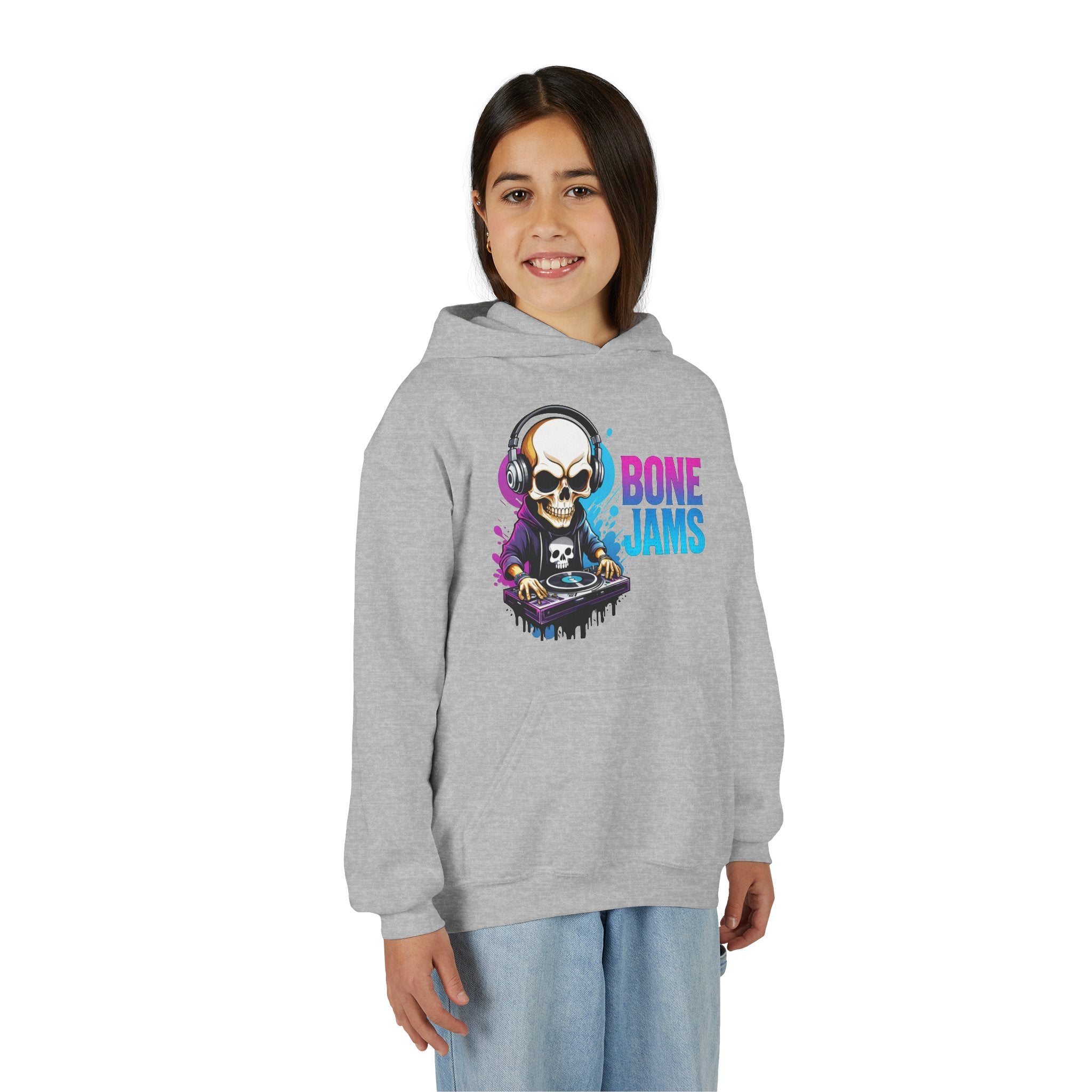 Bone Jams MC Bonez, Kids Hoodie Skull DJ