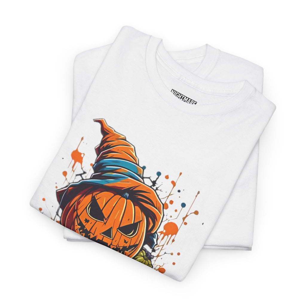 Scary Pumpkin, Horror Graphic Tee, Unisex Cotton Shirt, Halloween Costume, Horror Movie Gift, Spooky T-Shirt, Horror Fan Apparel
