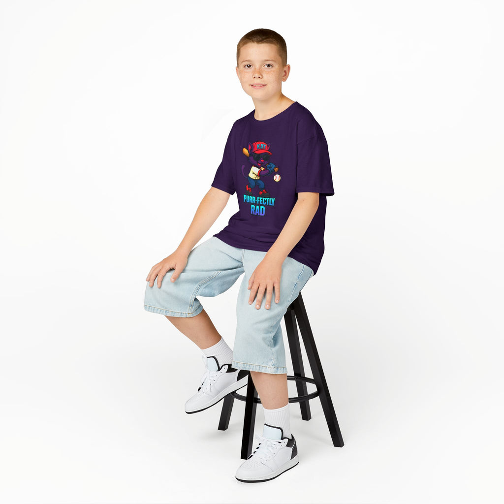 DJ KAT PAWS Purr-fectly Rad Kids Tee | Cool Apparel for Boys & Girls, Motivational Summer Wear & Playful Gift