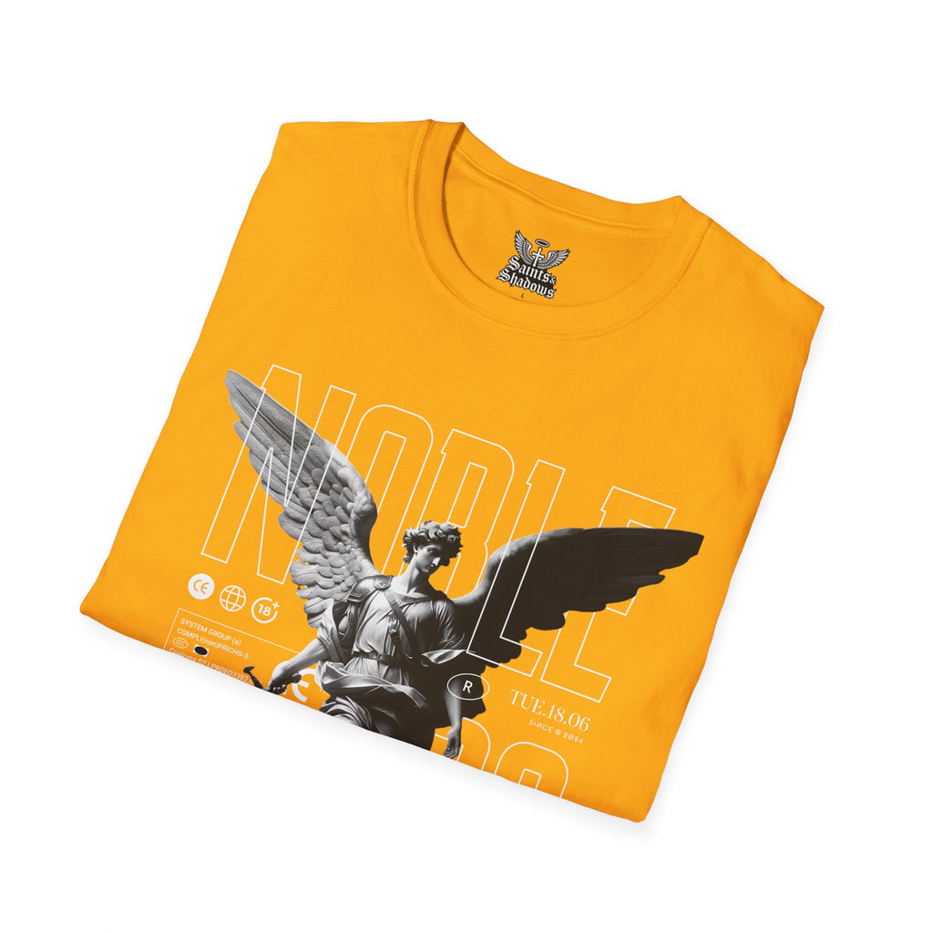 Saints and Shadows - Noble, Angelic Artwork Unisex Softstyle T-Shirt, Casual Wear