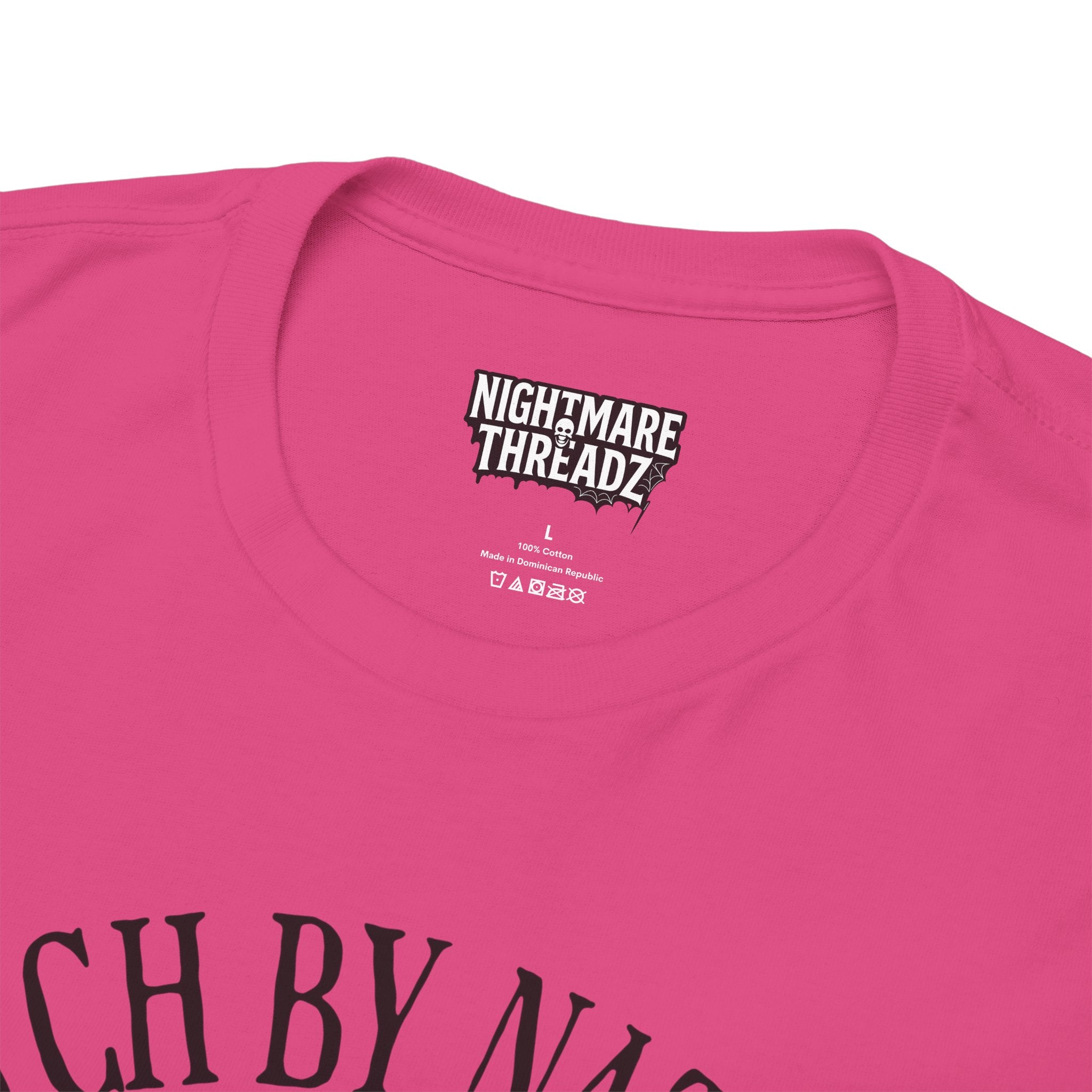 Witchy Cotton Tee - "Witch by Nature, Bitch by Choice" | Unisex Tee for Spooky Season, Boho Fashion, Festival Wear, Gift for Witches