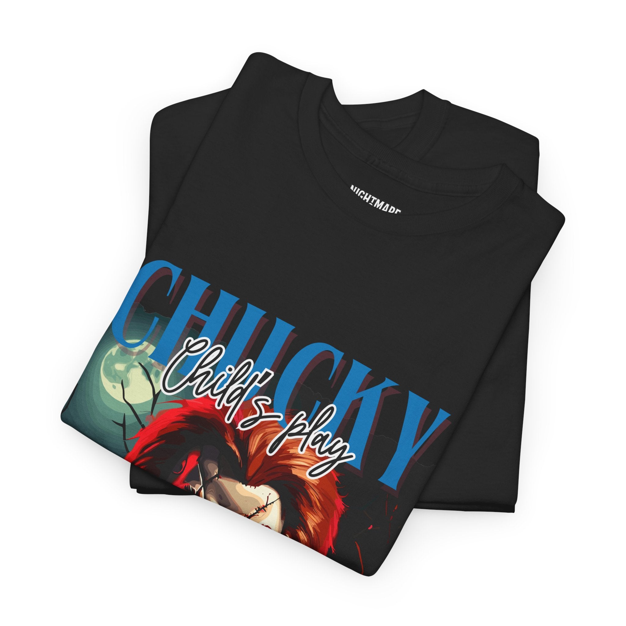 Chucky Horror Graphic Tee, Unisex Cotton Shirt, Halloween Costume, Horror Movie Gift, Spooky T-Shirt, Horror Fan Apparel