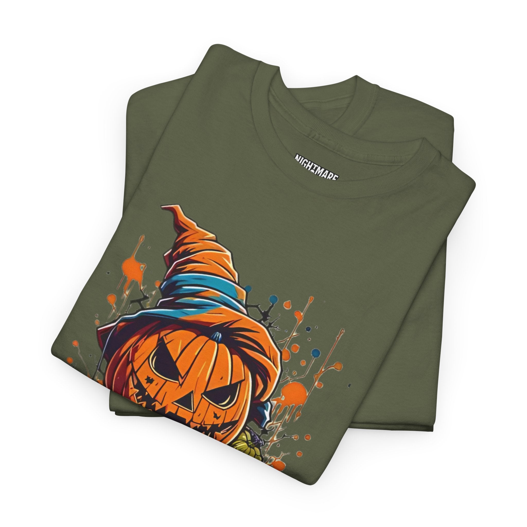 Scary Pumpkin, Horror Graphic Tee, Unisex Cotton Shirt, Halloween Costume, Horror Movie Gift, Spooky T-Shirt, Horror Fan Apparel