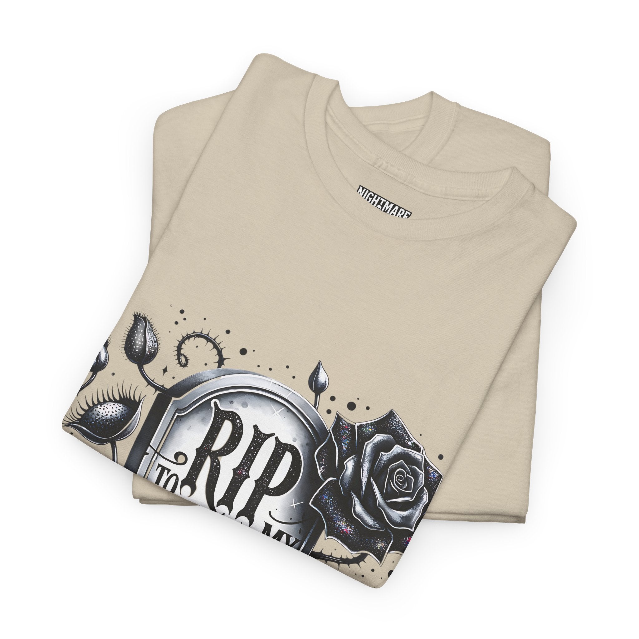 RIP to My 30s, Heavy, Unisex Graphic Shirt, Birthday Gift, Casual Wear, Vintage Style, Floral Design T-shirt