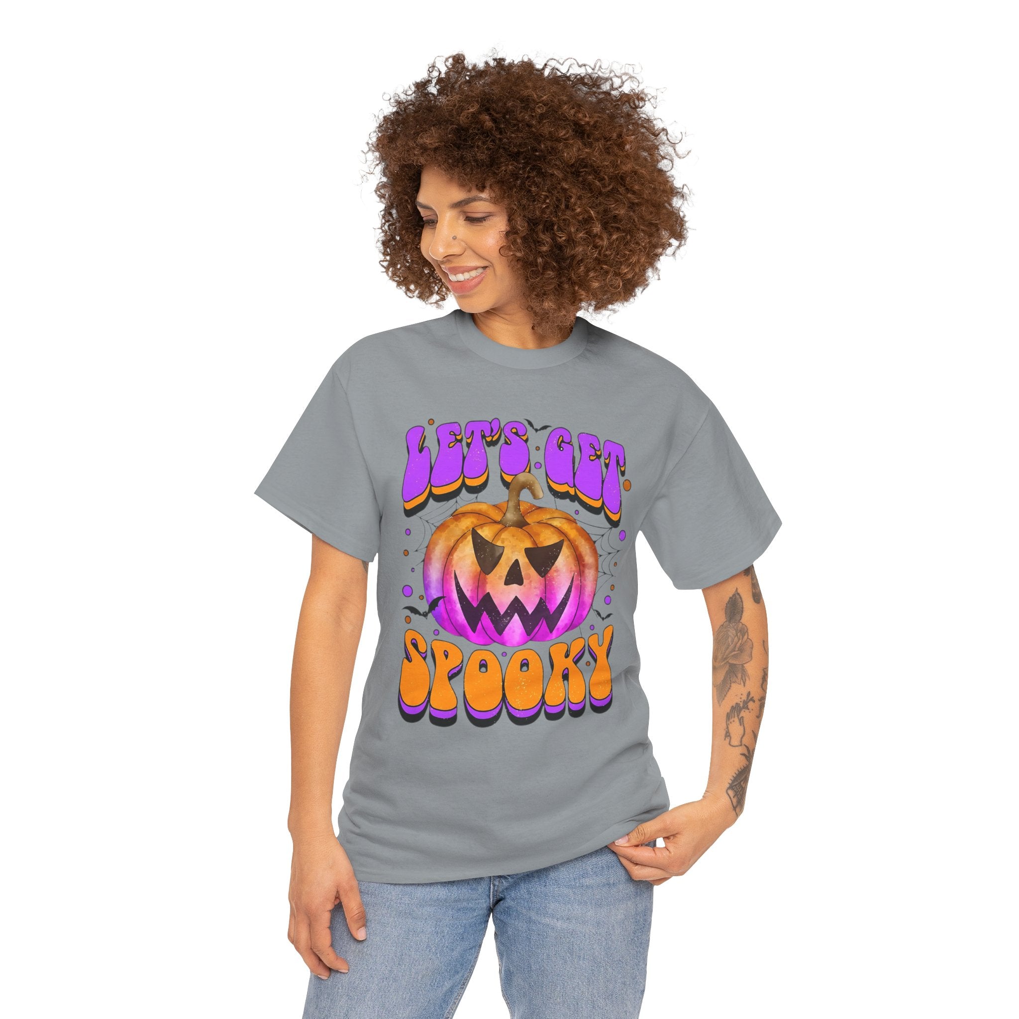 Halloween Spooky Pumpkin Tee, Unisex Cotton Shirt, Halloween Costume, Fall Festivities, Trick or Treat
