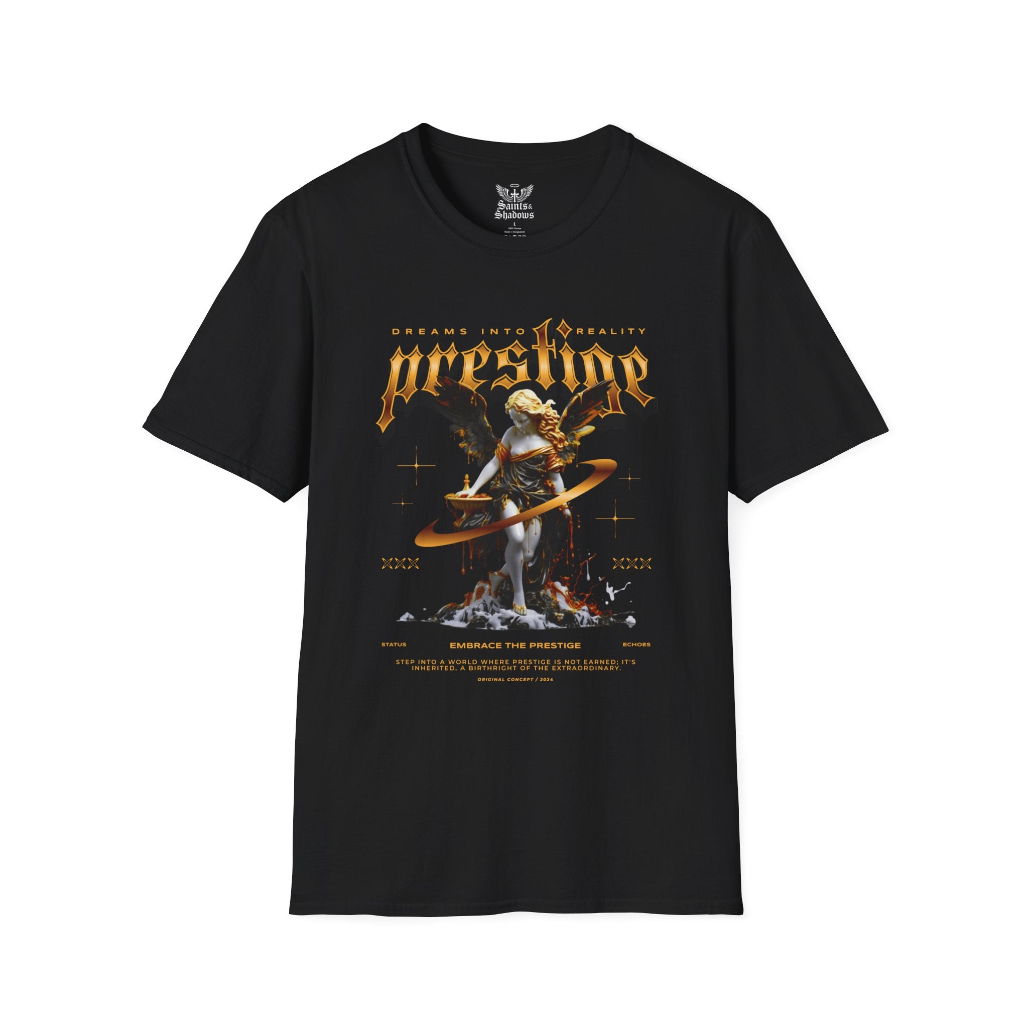 Saints and Shadows - Prestige, Angelic Artwork Unisex Softstyle T-Shirt, Casual Wear