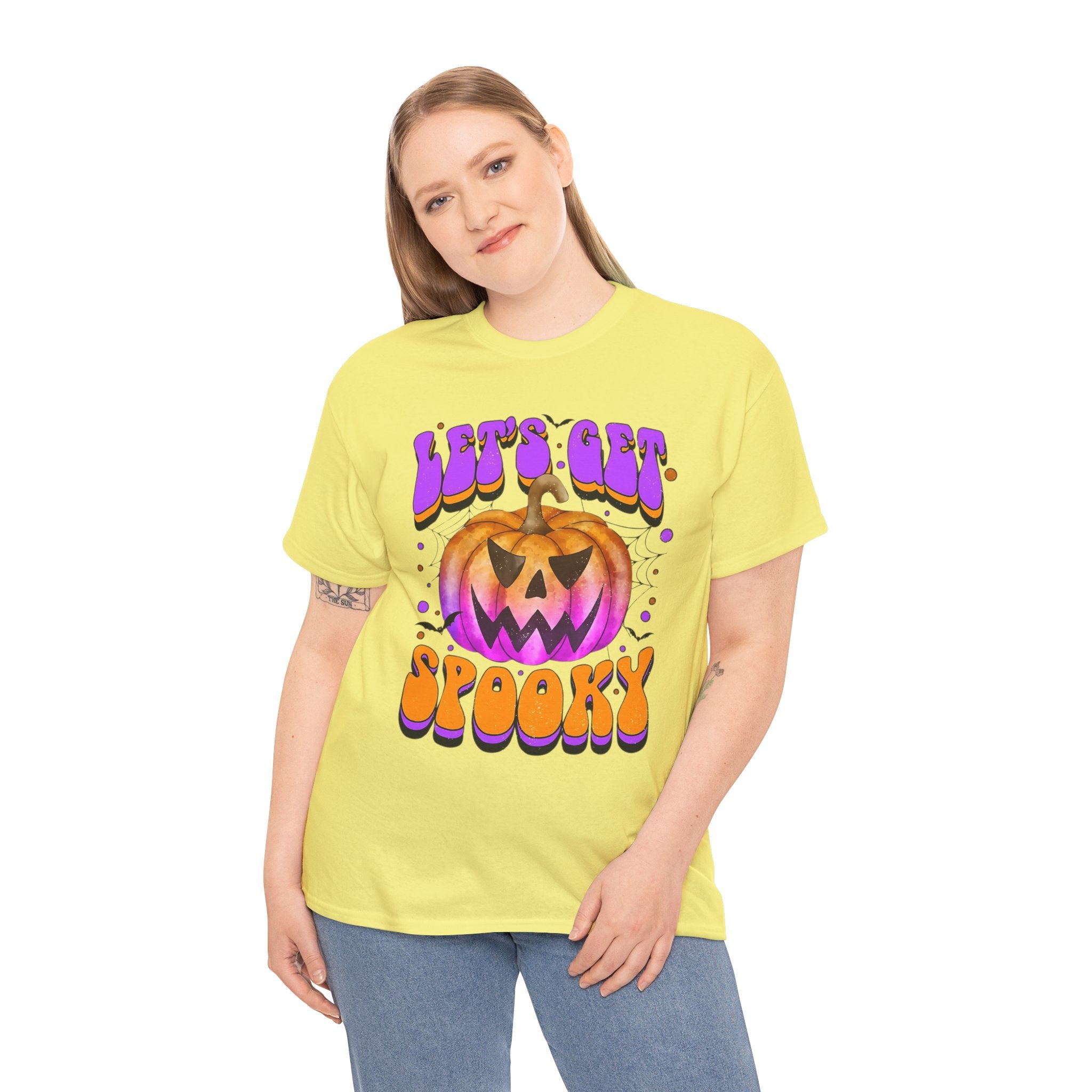 Halloween Spooky Pumpkin Tee, Unisex Cotton Shirt, Halloween Costume, Fall Festivities, Trick or Treat