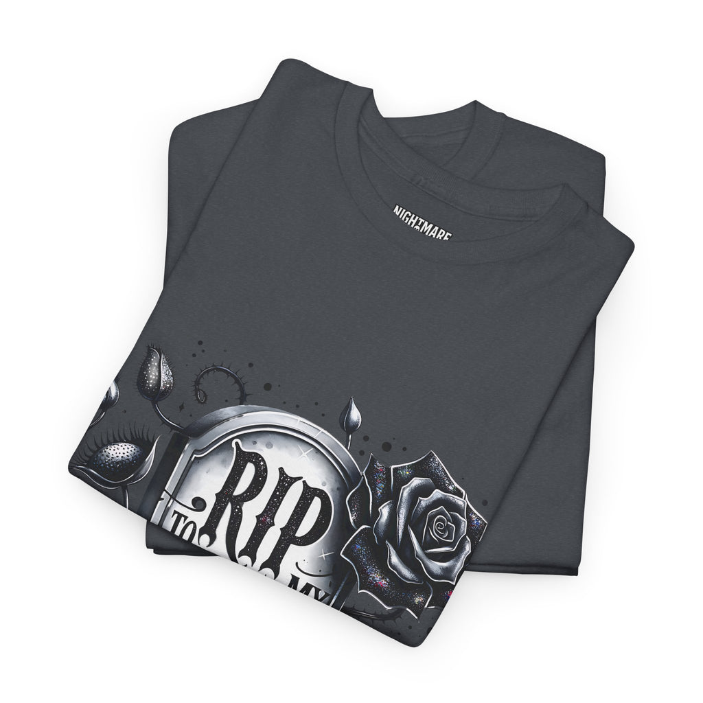 RIP to My 30s, Heavy, Unisex Graphic Shirt, Birthday Gift, Casual Wear, Vintage Style, Floral Design T-shirt