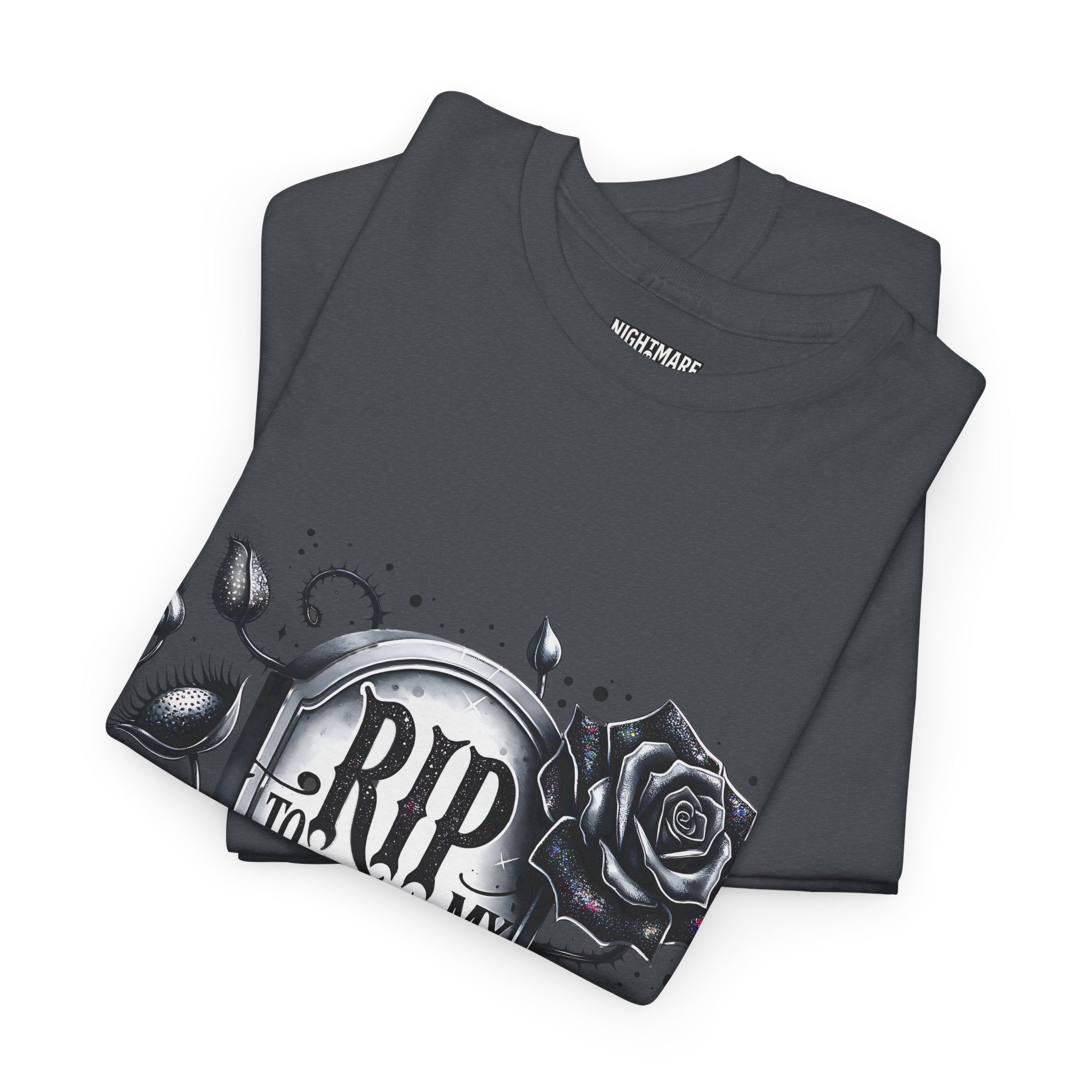 RIP to My 30s, Heavy, Unisex Graphic Shirt, Birthday Gift, Casual Wear, Vintage Style, Floral Design T-shirt
