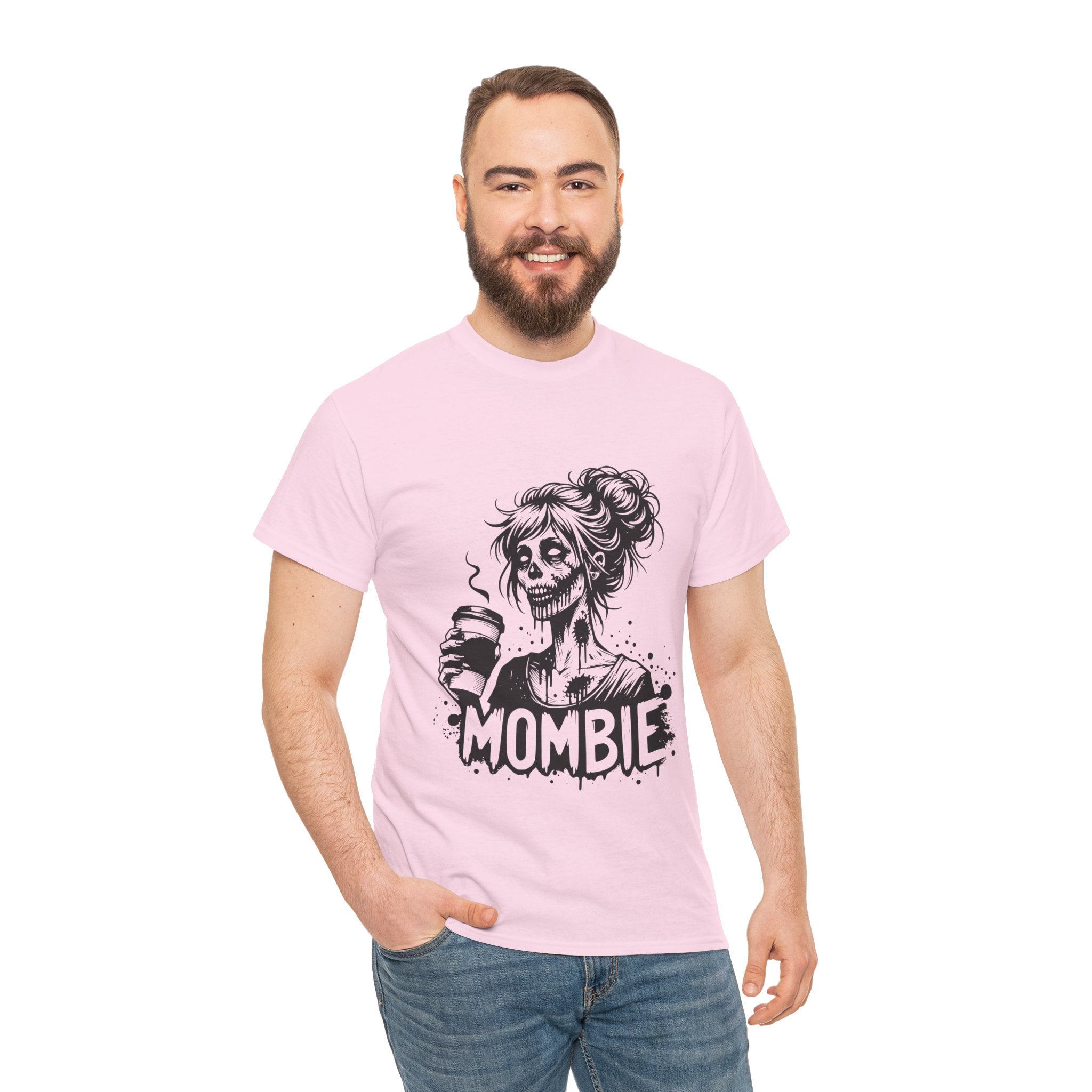 Mombie Unisex Tee, Perfect for Halloween, Gift for Moms, Relaxed Fit, Funny T-Shirt, Unique Graphic Tee, Casual Wear