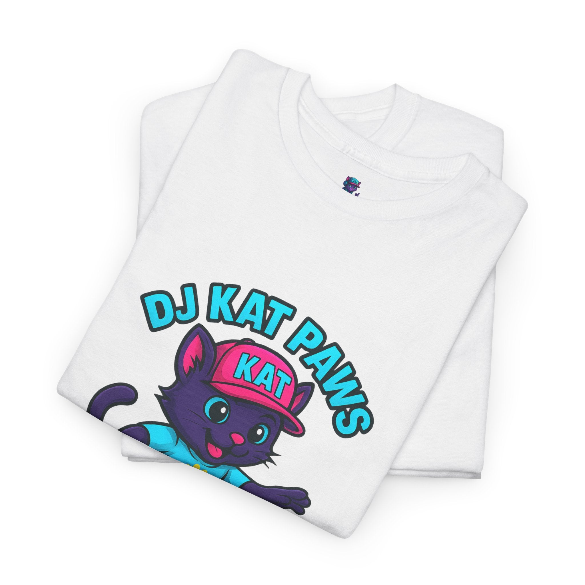 DJ KAT PAWS Surfing Fun T-Shirt | Stay Cool, Have Fun, Play Safe, Be You! | Fun Summer Tee, Gift for Cat Lovers, Beach Vibes