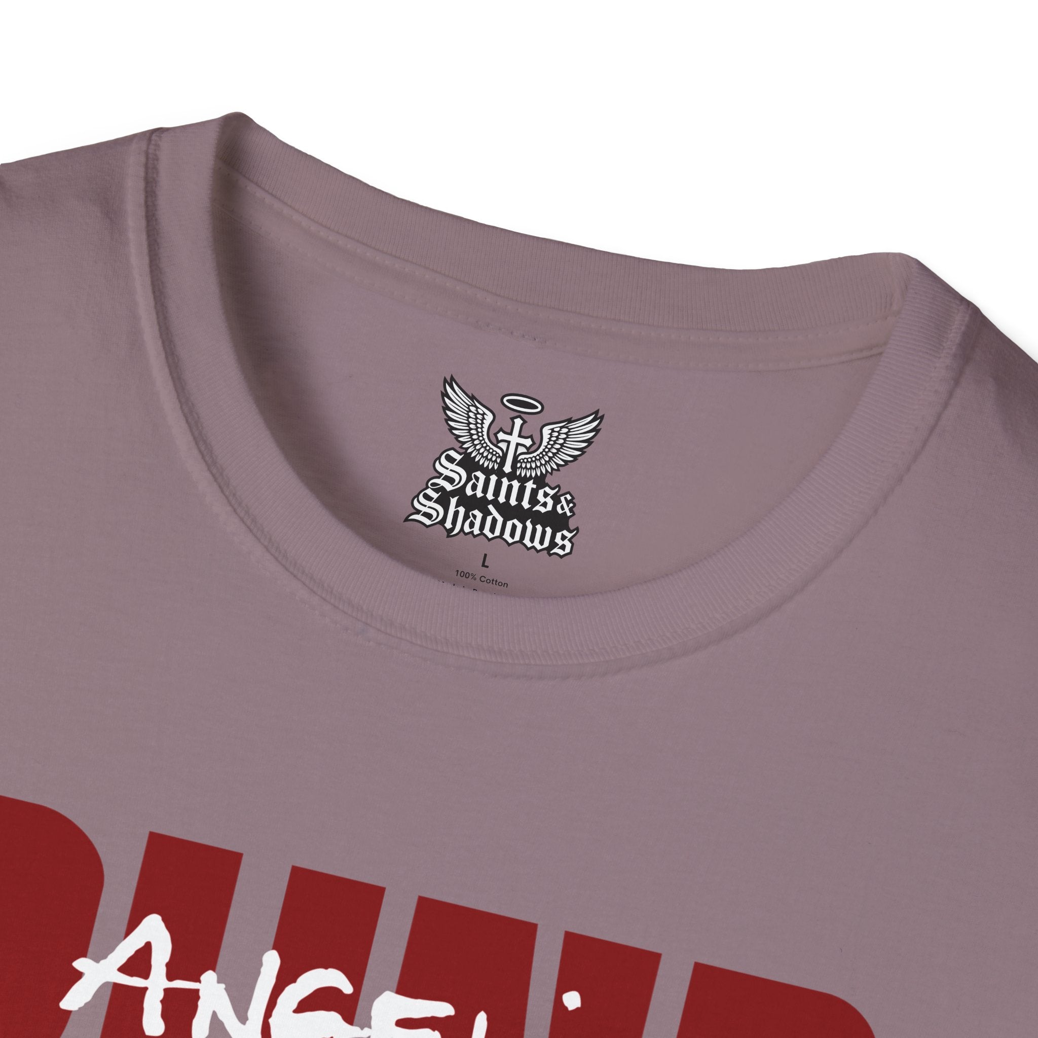 Saints and Shadows - Blind, Angelic Artwork Unisex Softstyle T-Shirt, Casual Wear