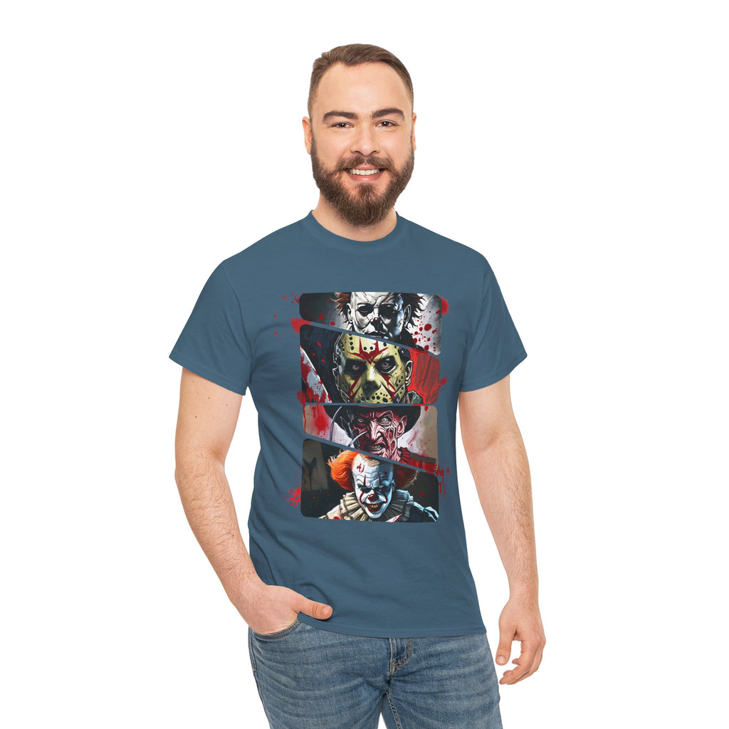 Horror Legends Horror Graphic Tee, Unisex Cotton Shirt, Halloween Costume, Horror Movie Gift, Spooky T-Shirt, Horror Fan Apparel