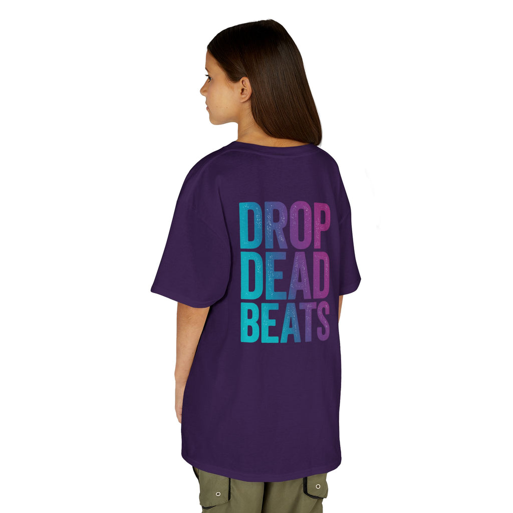 Bone Jams MC Bonez Kids Tee | Drummer Edition | Halloween Costume, Birthday Gift & Drop Dead Beats Apparel