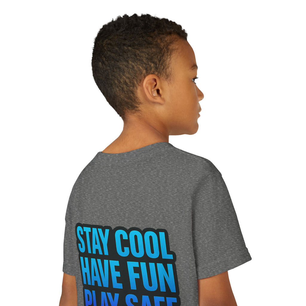 DJ KAT PAWS Paw-sitively Shredding, Skateboarding Youth Tee | Fun Summer Shirt, Motivational Kids T-Shirt, Birthday Gift for Boys & Girls