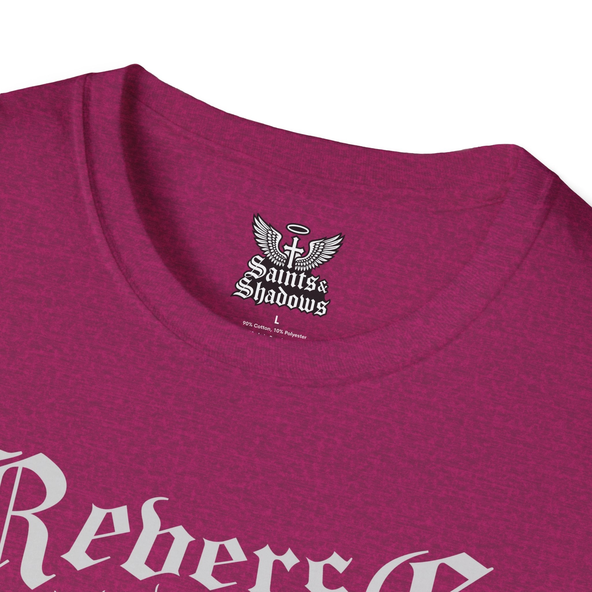 Saints and Shadows - Reverse Centuria, Angelic Artwork Unisex Softstyle T-Shirt, Casual Wear