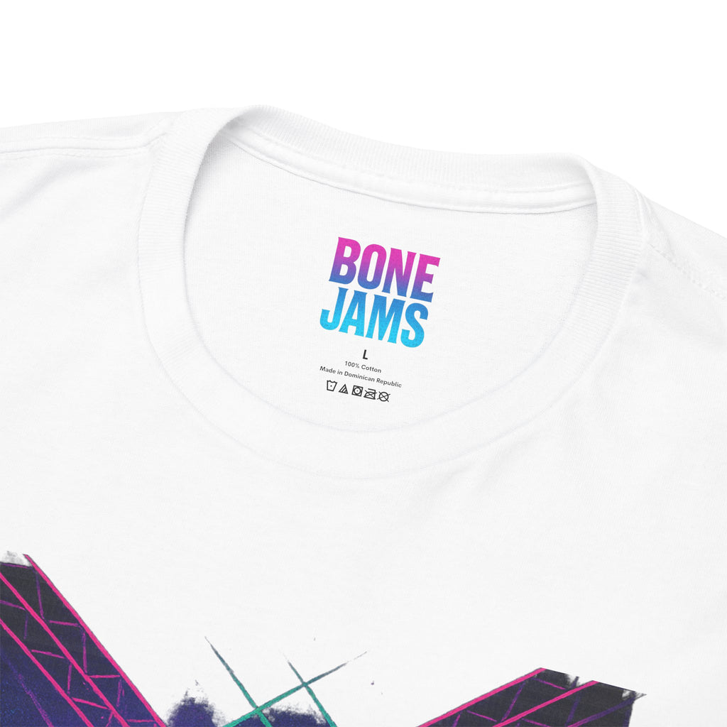 Bone Jams Rockin’ Skeleton, Tee | Loud Enough to Wake the Dead | Unisex Cotton Shirt for Music Lovers, Concerts, Halloween, Gifts