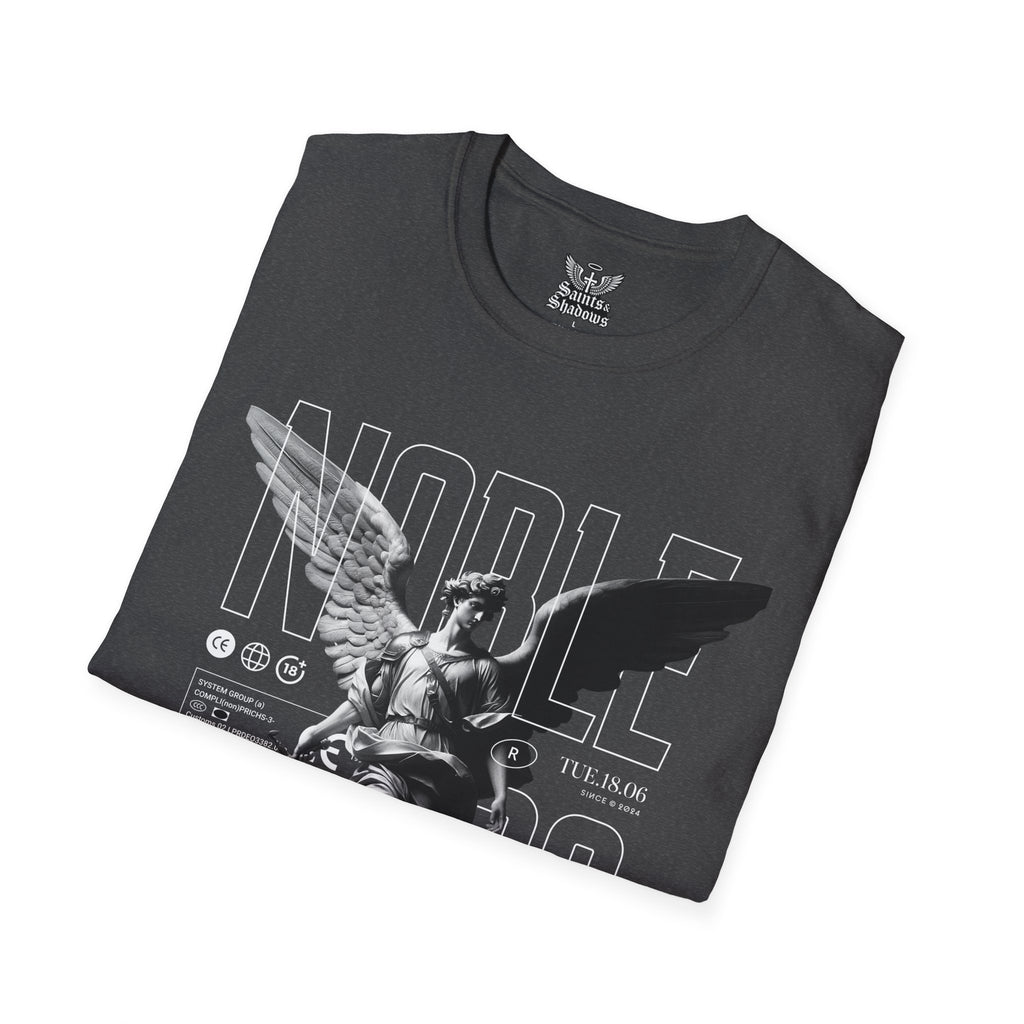 Saints and Shadows - Noble, Angelic Artwork Unisex Softstyle T-Shirt, Casual Wear