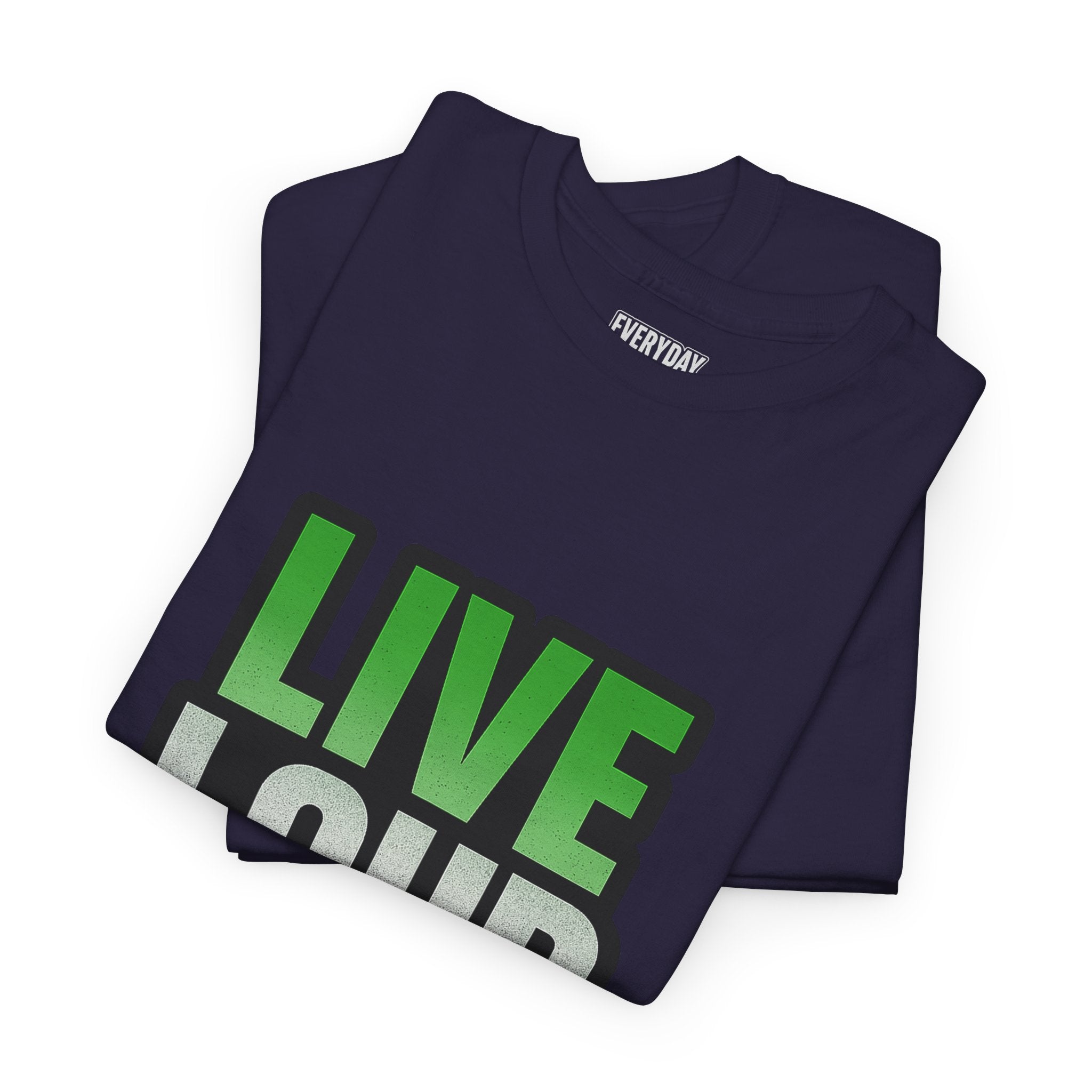 Live Loud Die Proud Italian Flag Tee