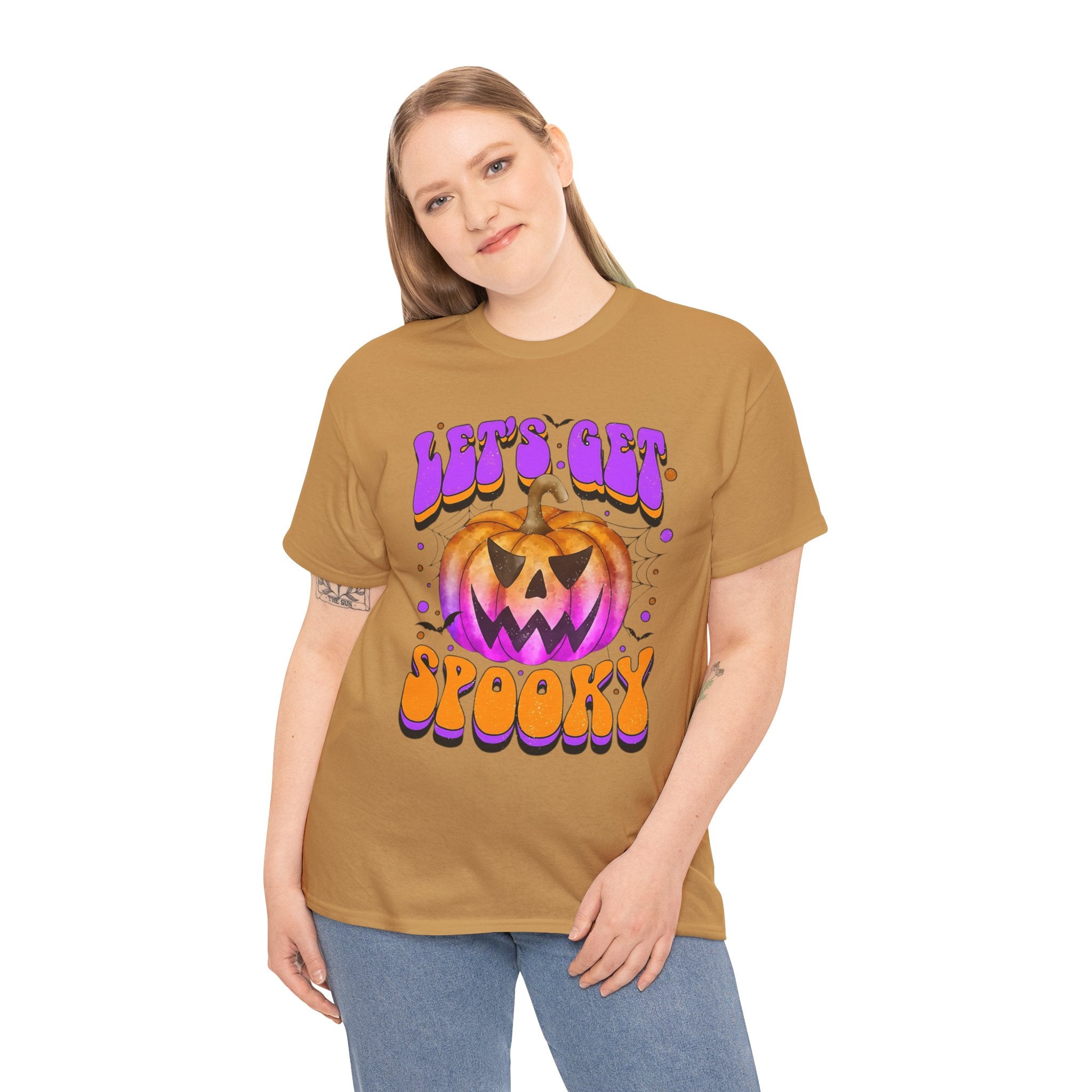 Halloween Spooky Pumpkin Tee, Unisex Cotton Shirt, Halloween Costume, Fall Festivities, Trick or Treat