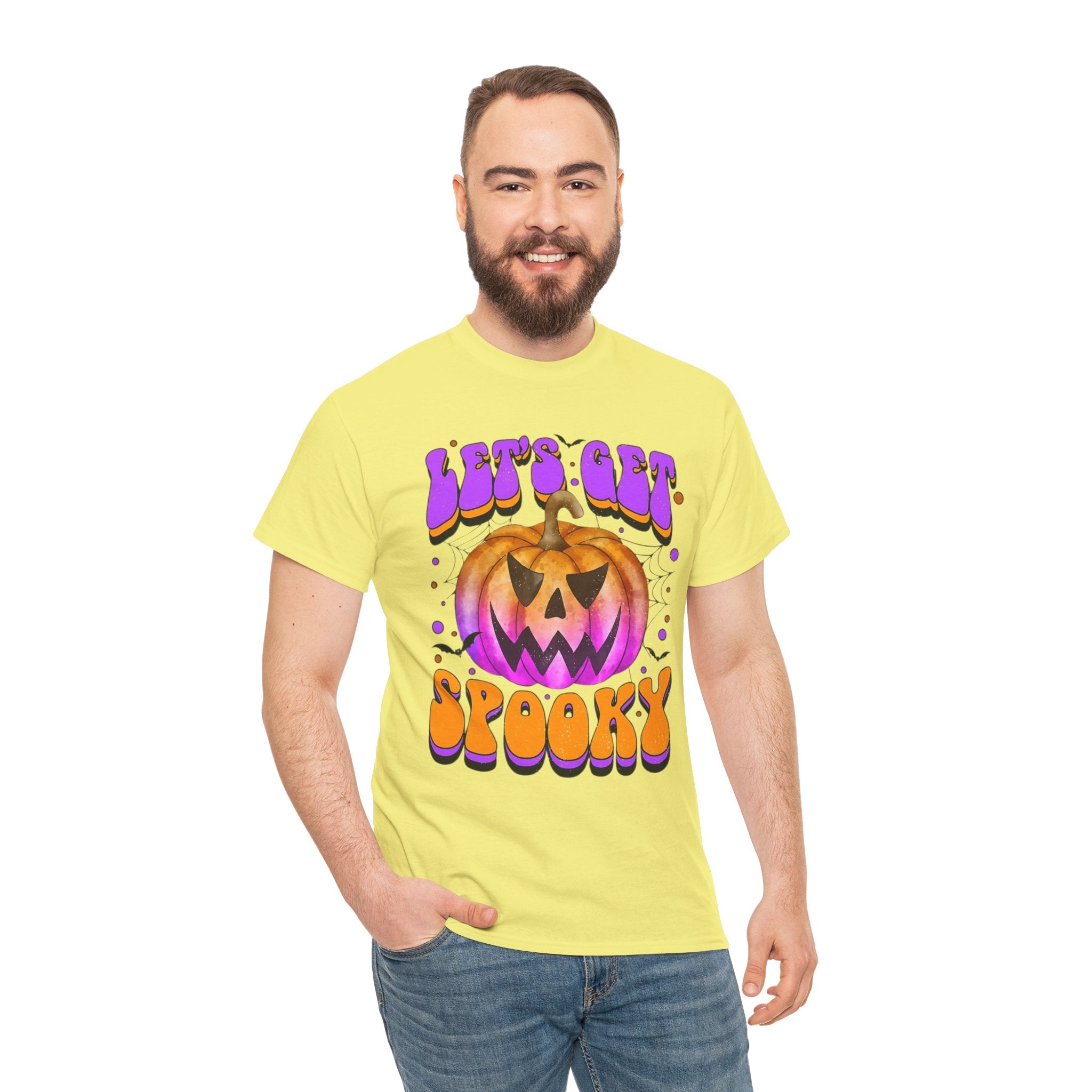 Halloween Spooky Pumpkin Tee, Unisex Cotton Shirt, Halloween Costume, Fall Festivities, Trick or Treat