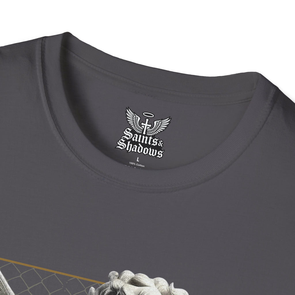 Saints and Shadows - Matchmaker, Angelic Artwork Unisex Softstyle T-Shirt, Casual Wear