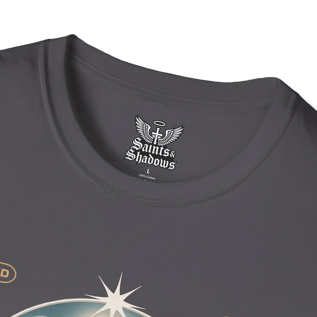 Saints and Shadows - Reflection, Angelic Artwork Unisex Softstyle T-Shirt, Casual Wear