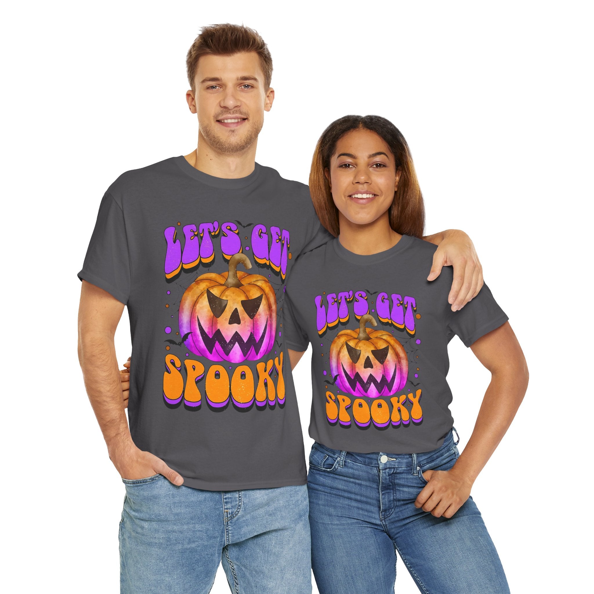 Halloween Spooky Pumpkin Tee, Unisex Cotton Shirt, Halloween Costume, Fall Festivities, Trick or Treat