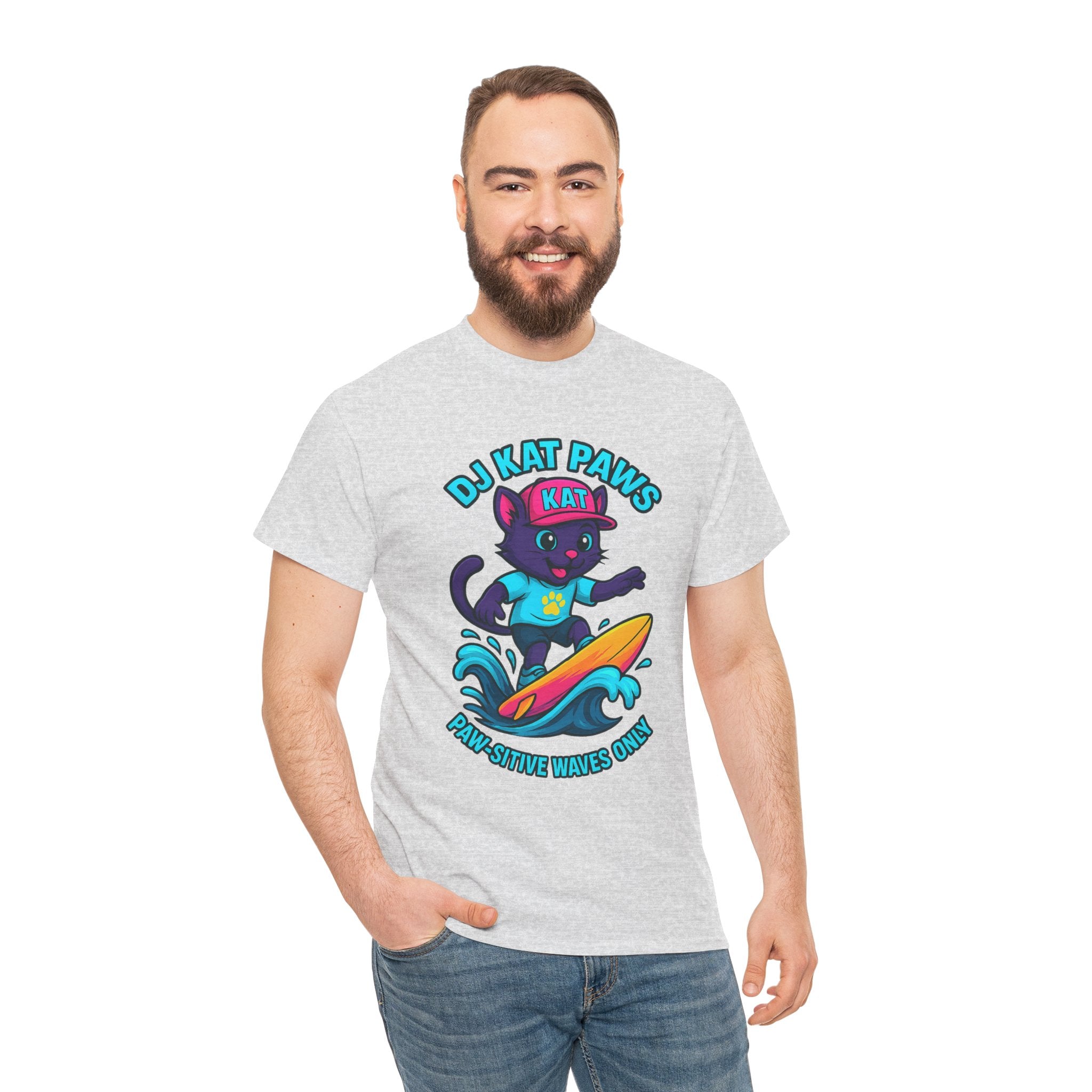 DJ KAT PAWS Paw-sitive Waves Only Tee