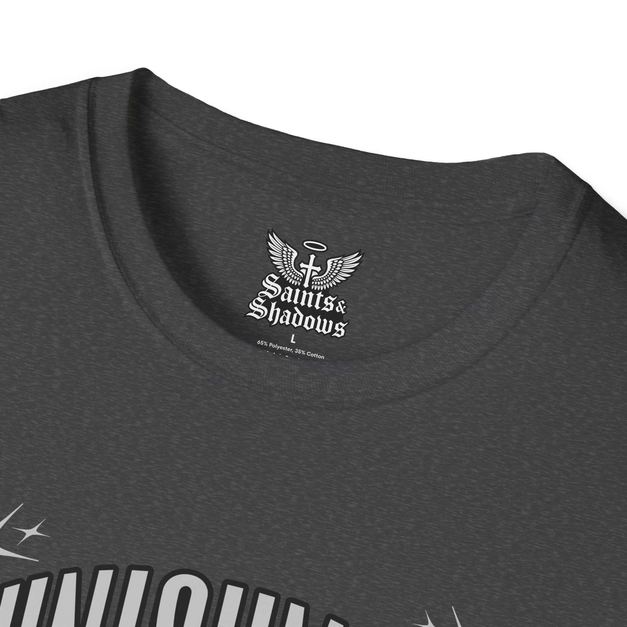Saints and Shadows - Punishment, Angelic Artwork Unisex Softstyle T-Shirt, Casual Wear