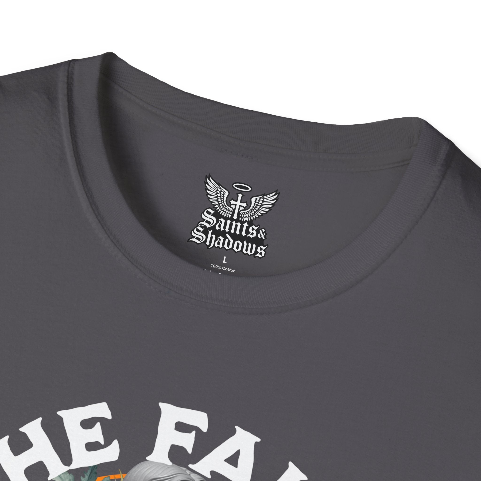 Saints and Shadows - The Faith Never Fail, Angelic Artwork Unisex Softstyle T-Shirt, Casual Wear