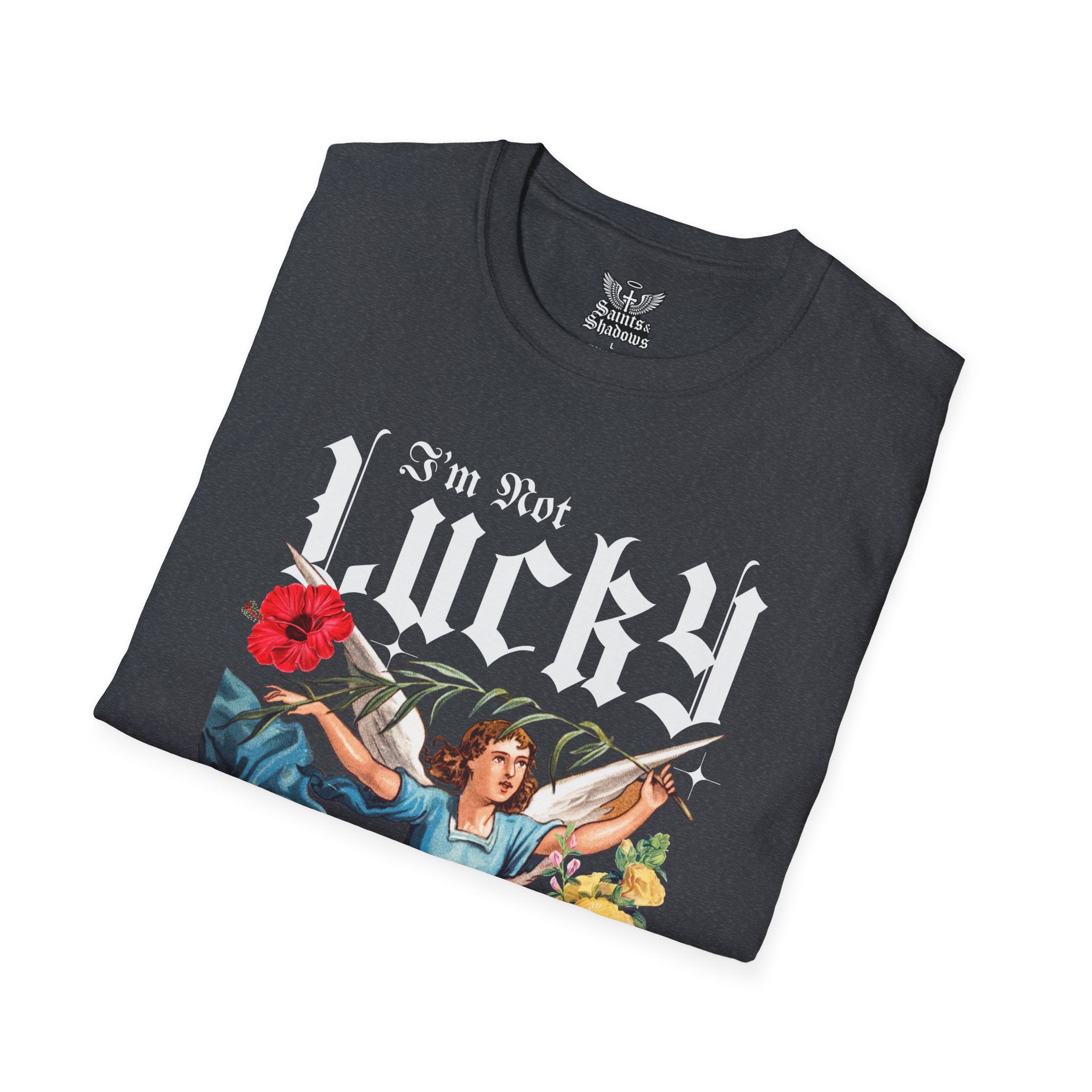 Saints and Shadows - I'm Not Lucky, But I'm Blessed T-Shirt, Unisex Graphic Tee