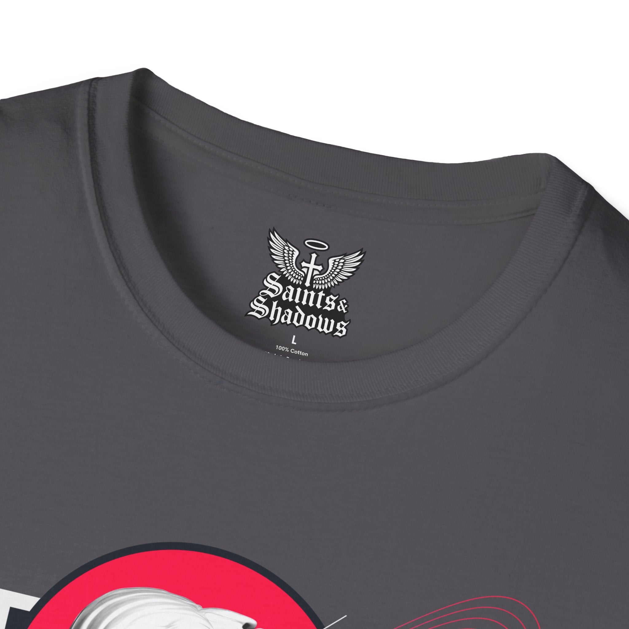 Saints and Shadows - Synthetic Dream, Angelic Artwork Unisex Softstyle T-Shirt, Casual Wear