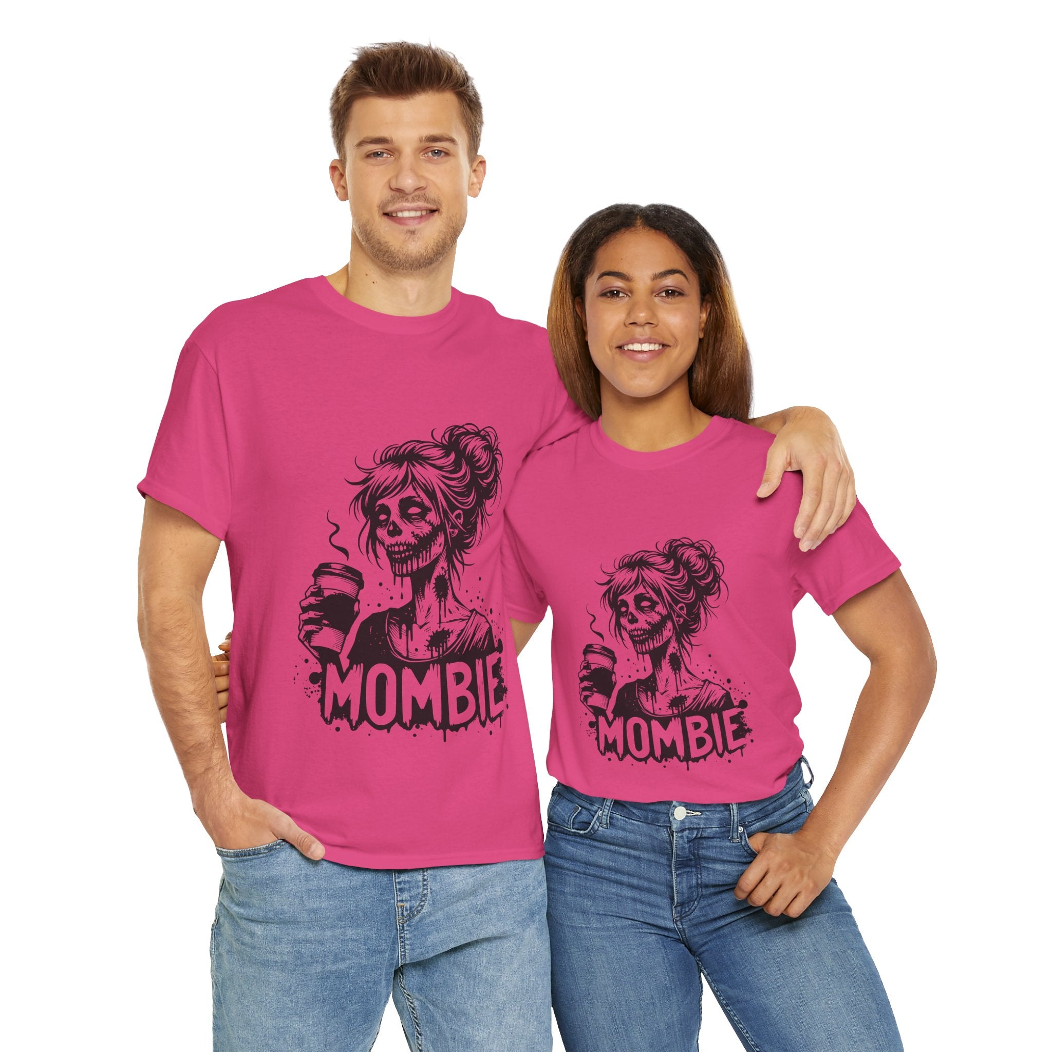 Mombie Unisex Tee, Perfect for Halloween, Gift for Moms, Relaxed Fit, Funny T-Shirt, Unique Graphic Tee, Casual Wear