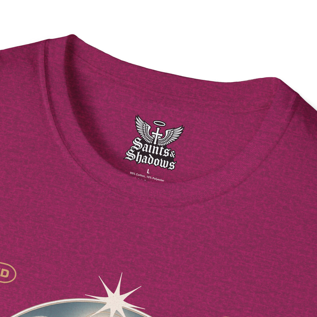 Saints and Shadows - Reflection, Angelic Artwork Unisex Softstyle T-Shirt, Casual Wear