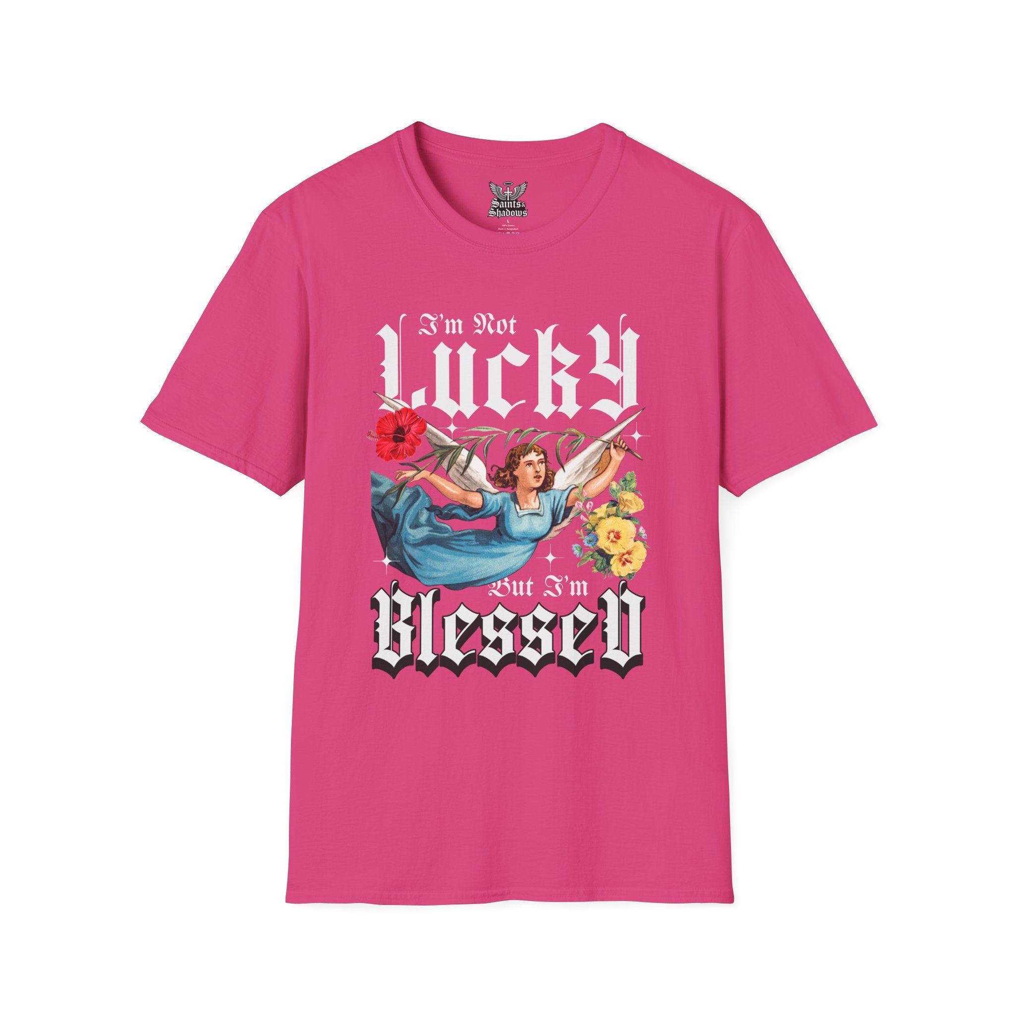Saints and Shadows - I'm Not Lucky, But I'm Blessed T-Shirt, Unisex Graphic Tee