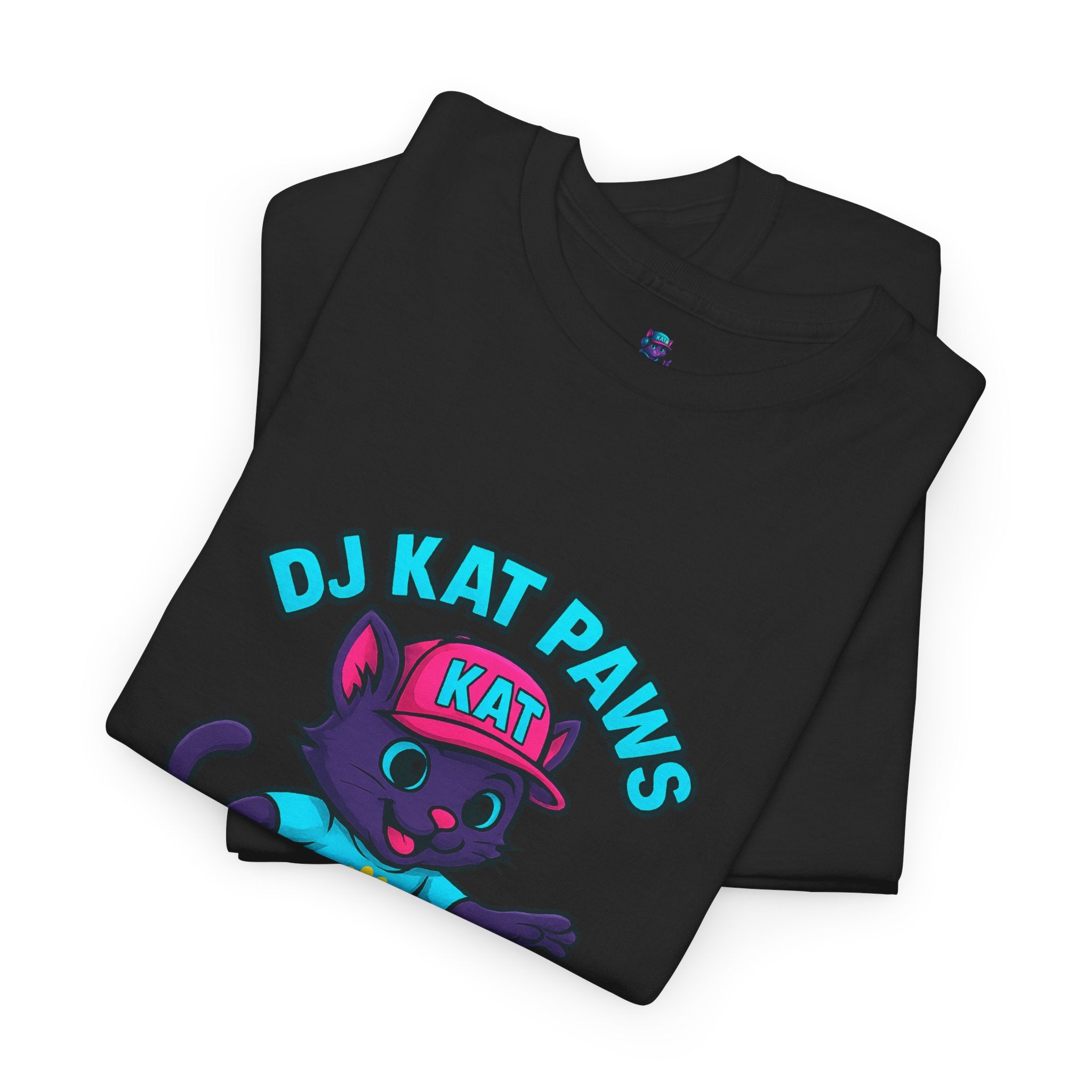 DJ KAT PAWS Surfing Fun T-Shirt | Stay Cool, Have Fun, Play Safe, Be You! | Fun Summer Tee, Gift for Cat Lovers, Beach Vibes