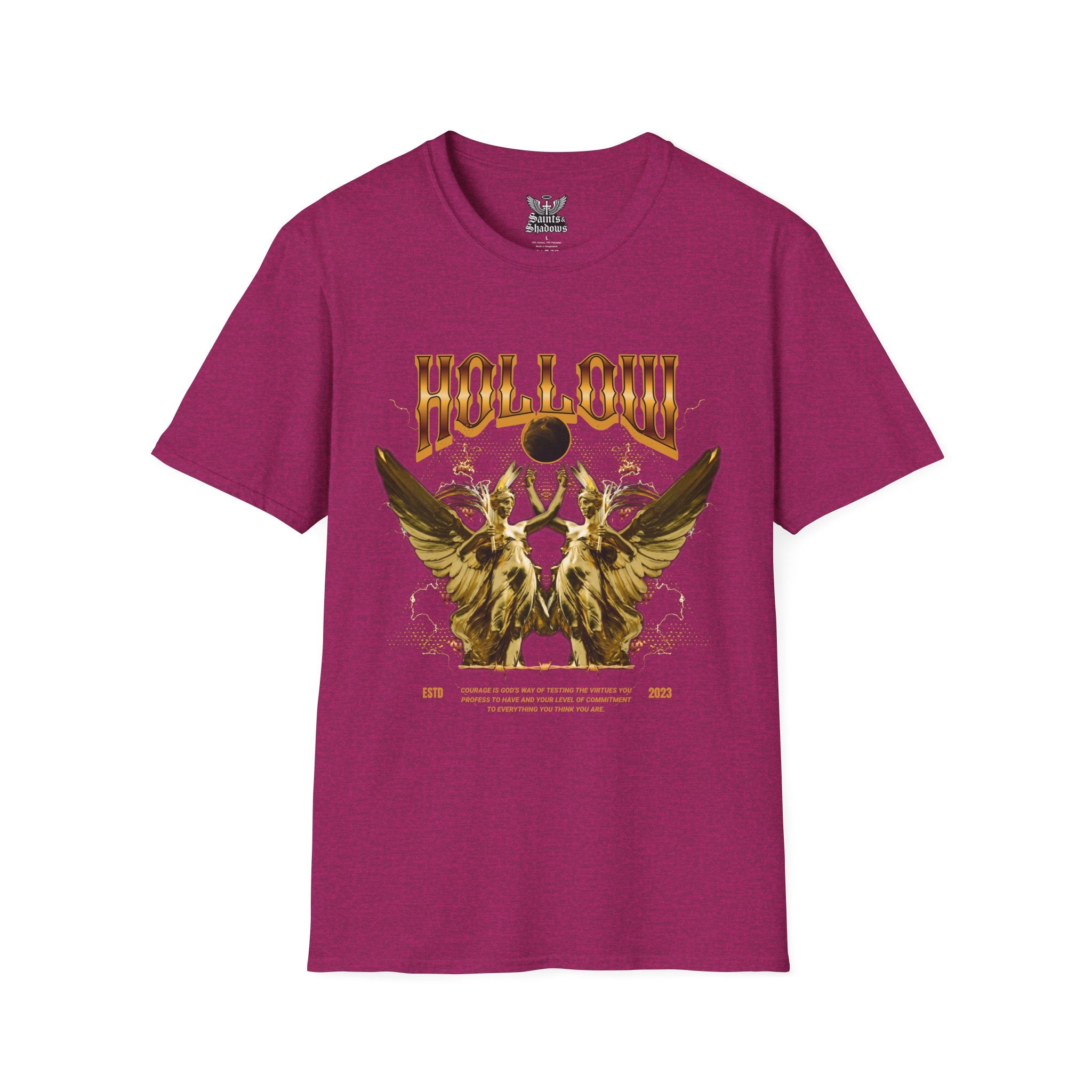 Saints and Shadows - Hollow, Angelic Artwork Unisex Softstyle T-Shirt, Casual Wear