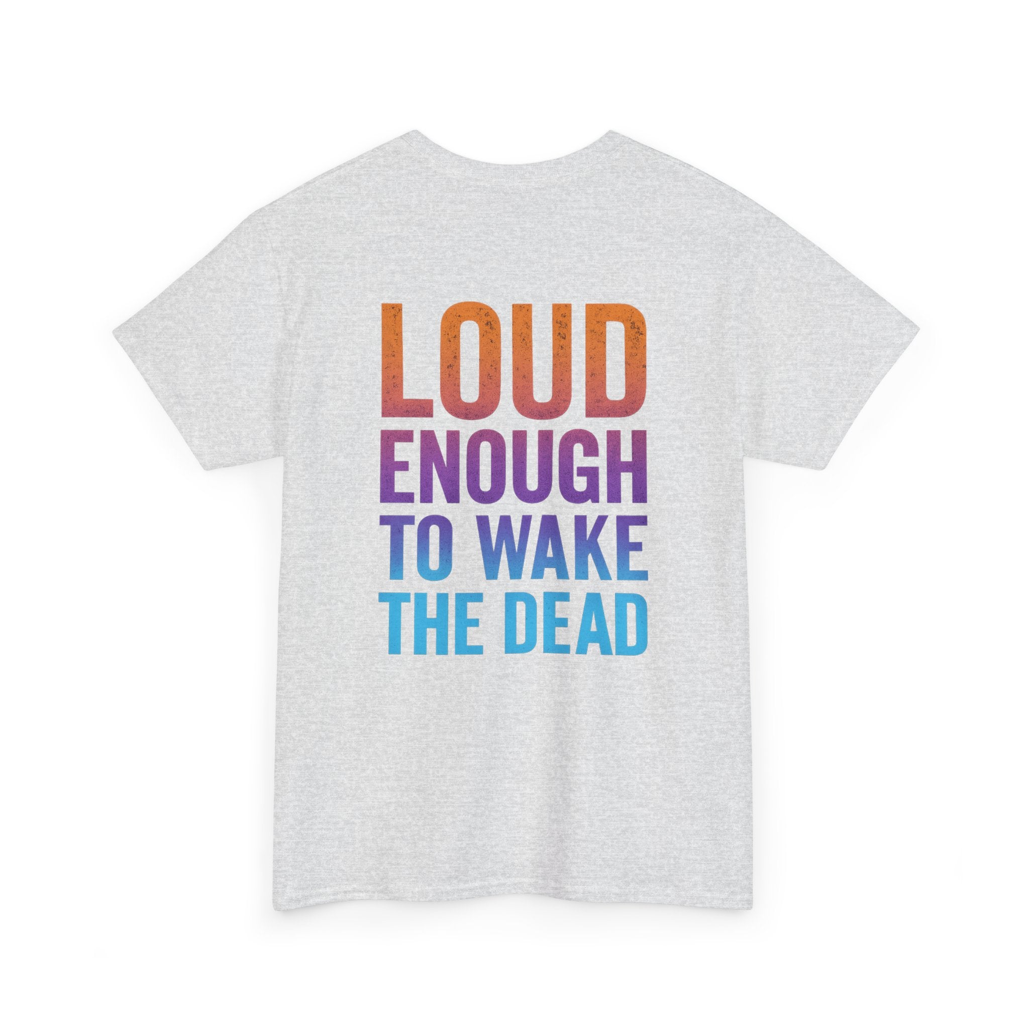 Bone Jams Rockin’ Skeleton, Tee | Loud Enough to Wake the Dead | Unisex Cotton Shirt for Music Lovers, Concerts, Halloween, Gifts
