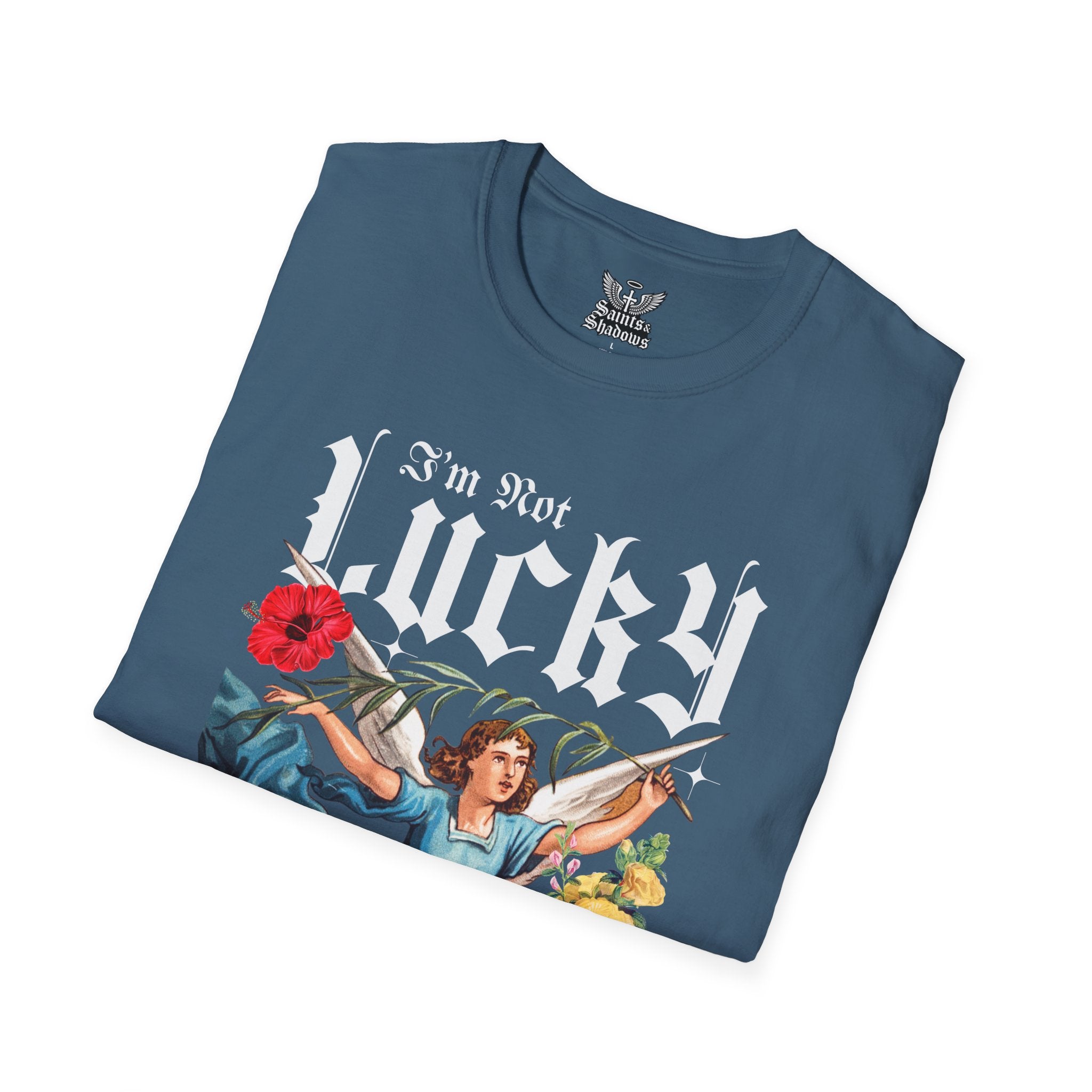 Saints and Shadows - I'm Not Lucky, But I'm Blessed T-Shirt, Unisex Graphic Tee