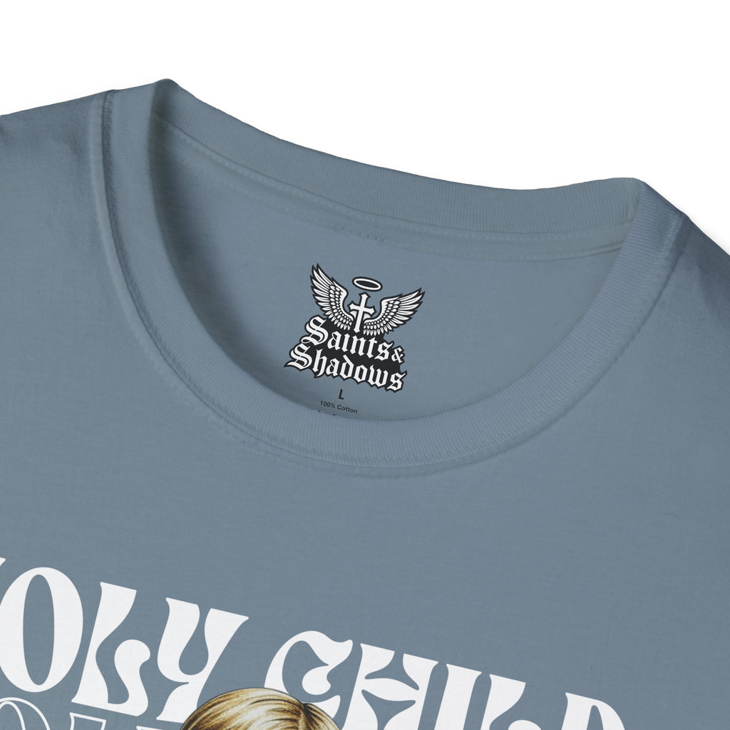 Saints and Shadows - Holy Child, Angelic Artwork Unisex Softstyle T-Shirt, Casual Wear