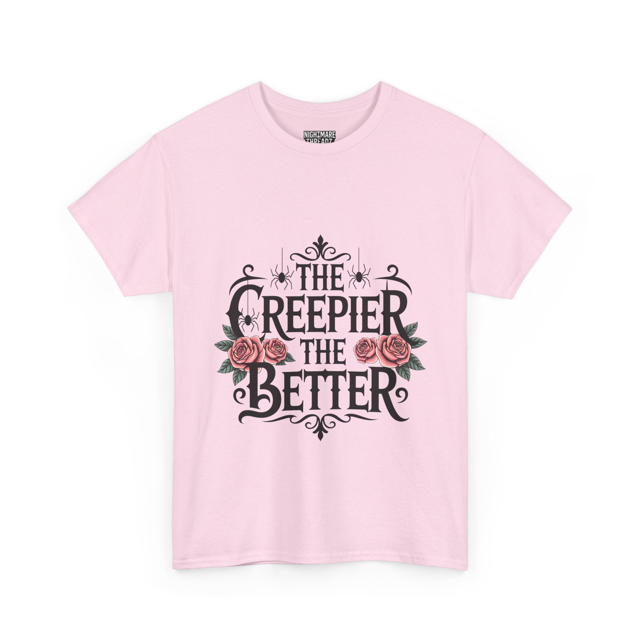 The Creepier the Better Tee, Perfect for Halloween, Casual Wear, Gift for Friends, Vintage Style, Unique Graphic T-Shirt