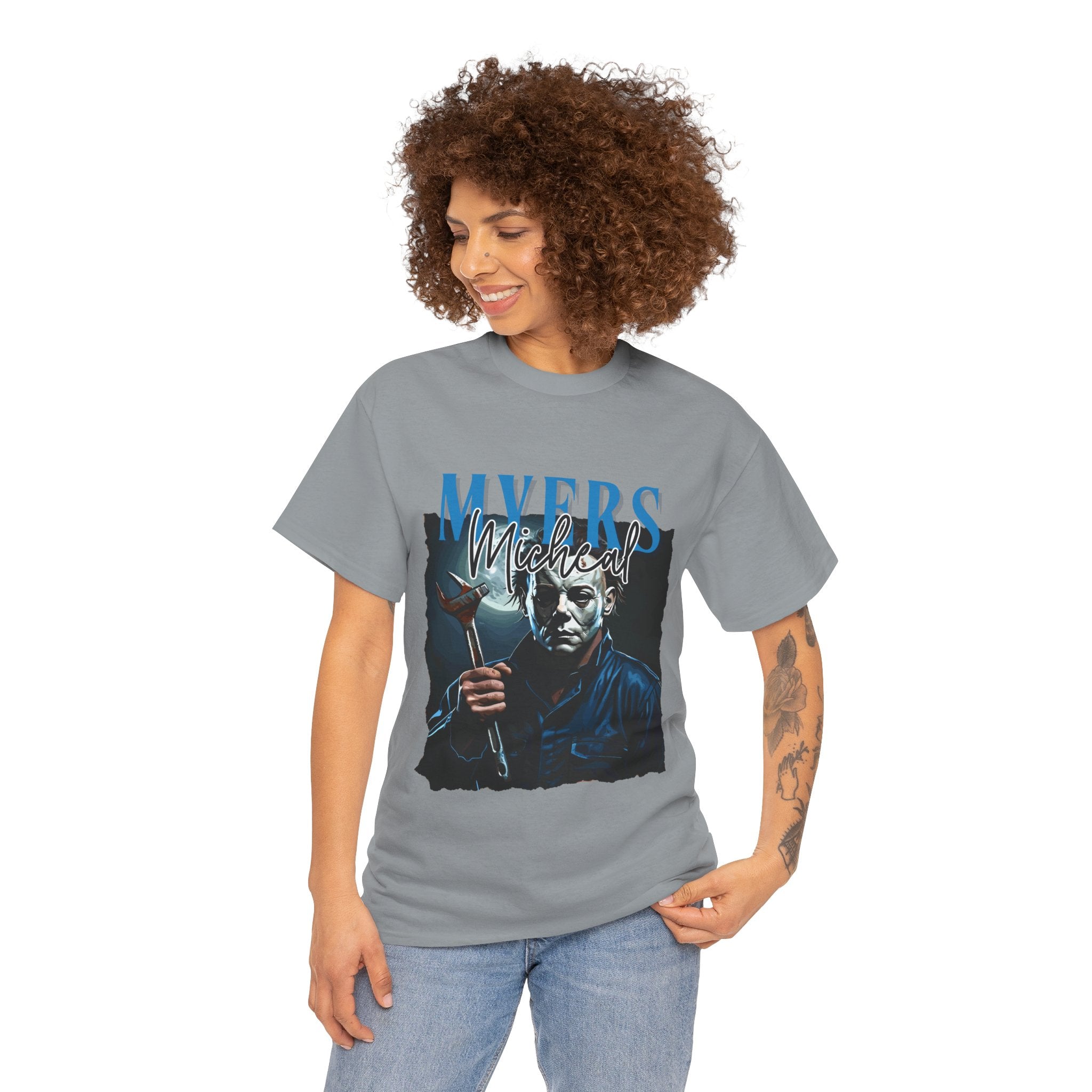 Michael Myers - Horror Graphic Tee, Unisex Cotton Shirt, Halloween Costume, Horror Movie Gift, Spooky T-Shirt, Horror Fan Apparel